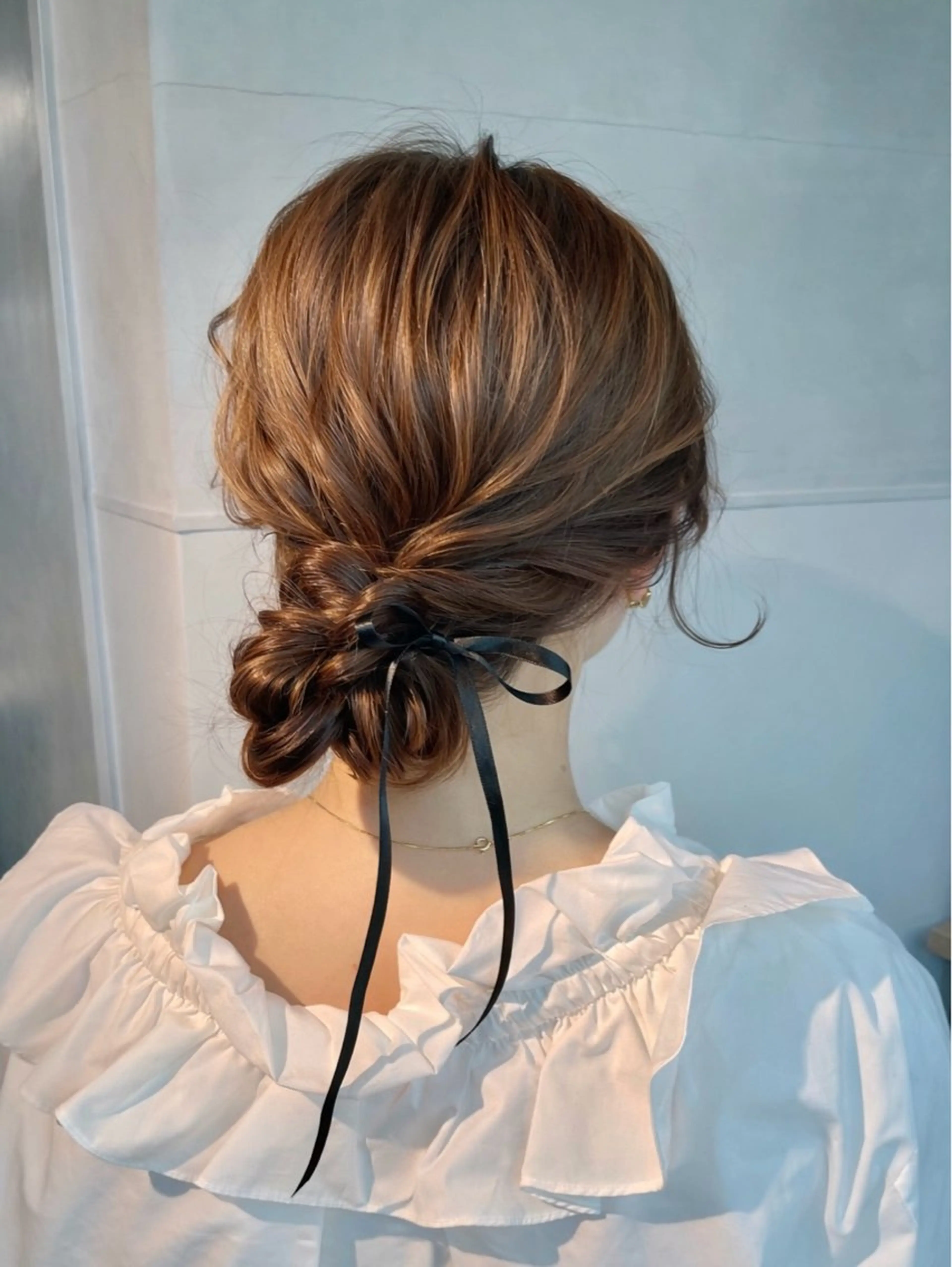 ヘアアレンジ 結婚式・ブライダル 卒業式のヘアスタイル ヘアセット charm《銀座》 ヘアセット/縮毛矯正のヘアスタイル