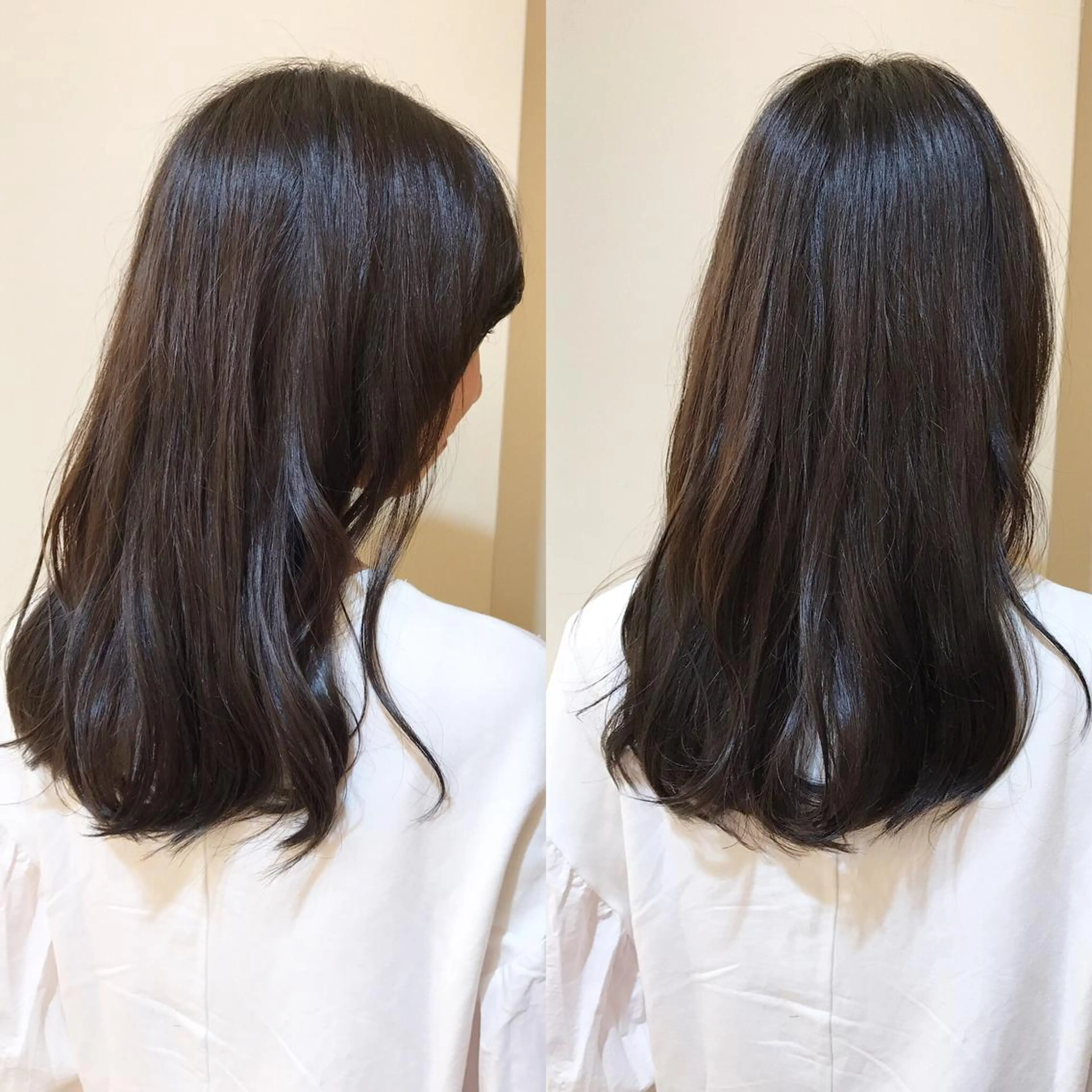 セミロング カラー アッシュ ReMix 新宿店所属・タジマ ヤスヒサのヘアスタイル