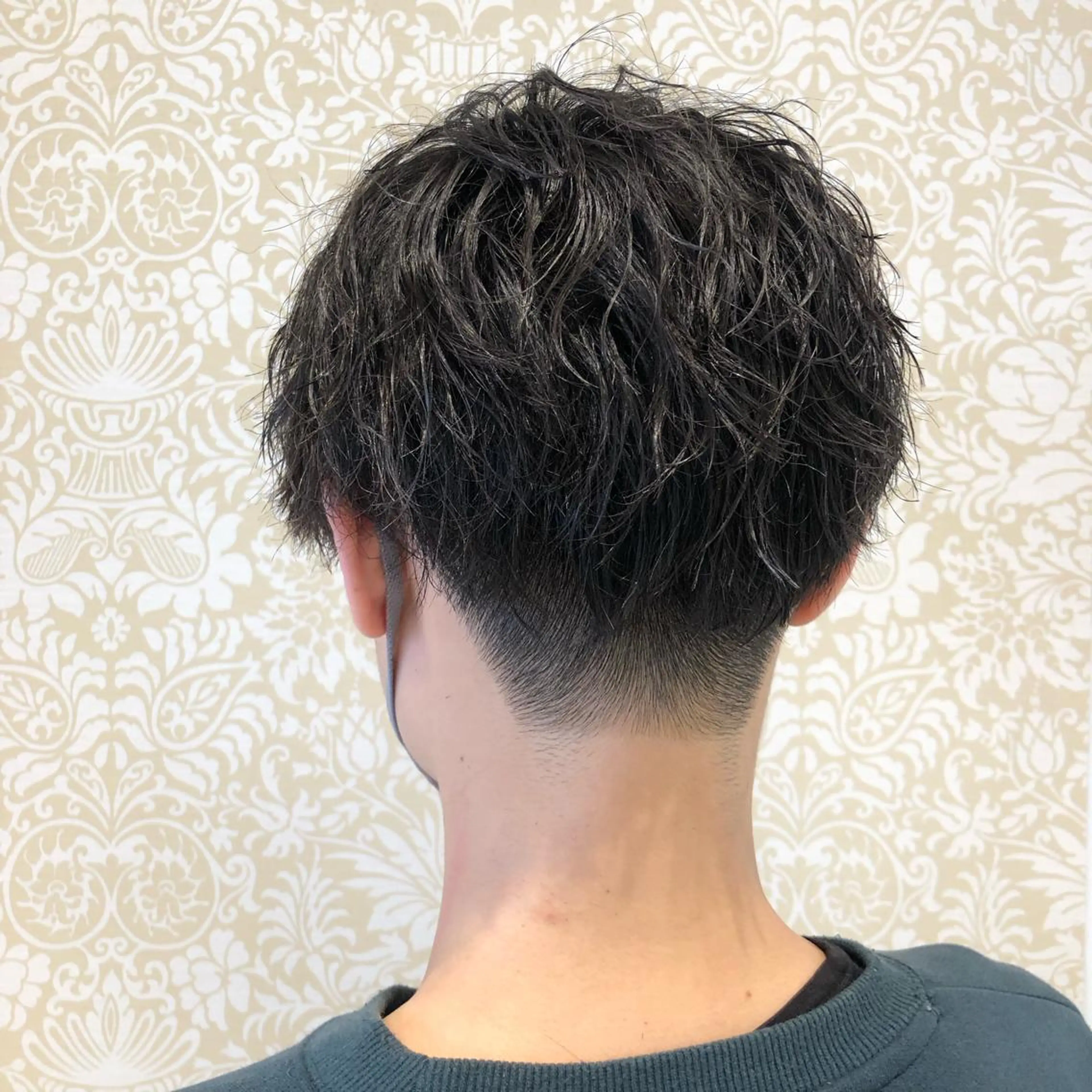 ミディアム パーマ メンズ カット パーマ トリートメント 🐠寒色系×パーマ 櫻井　麿偉🐏のヘアスタイル