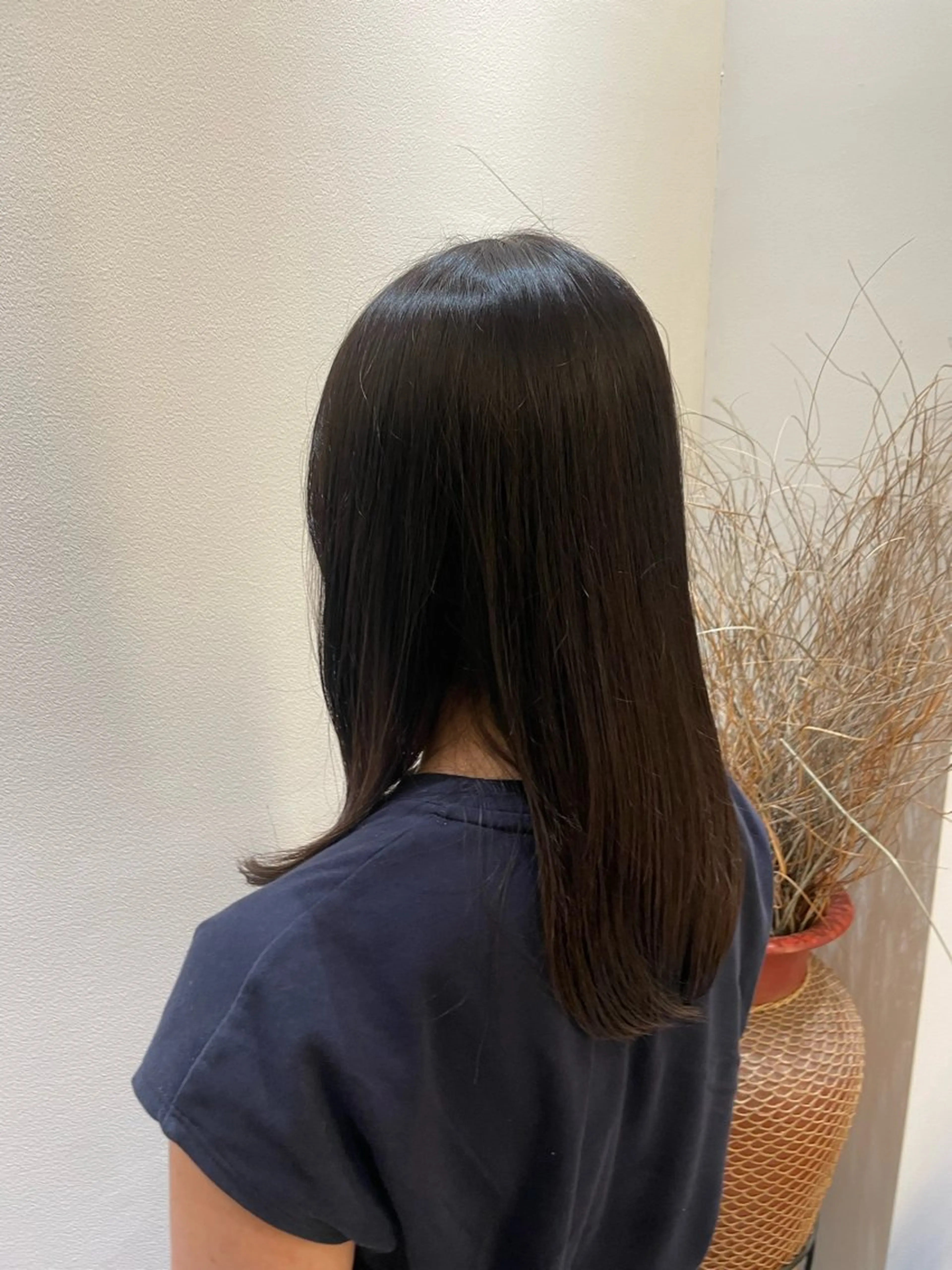 セミロング カラー ブラウンカラー ダークブラウン 栗田 莉奈/ 自由が丘のヘアスタイル