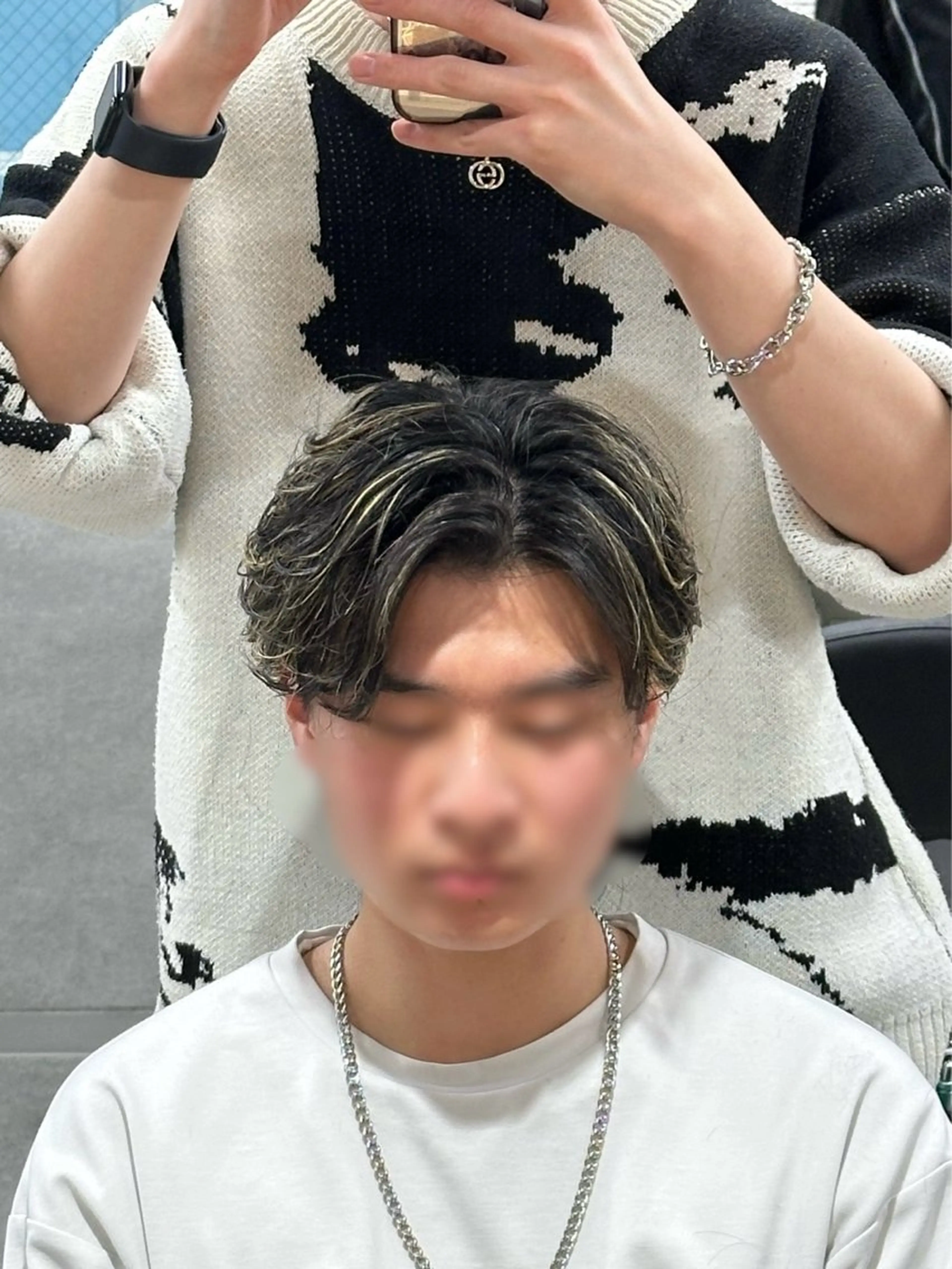 カラー パーマ メンズ メンズハイライト メンズパーマ ツイストスパイラルパーマ 波巻きパーマ ハイライトカラー カット ヘアカラー パーマ トリートメント ヘッドスパ ヘアセット 🔥 メンズ 特化🔥RAIのヘアスタイル