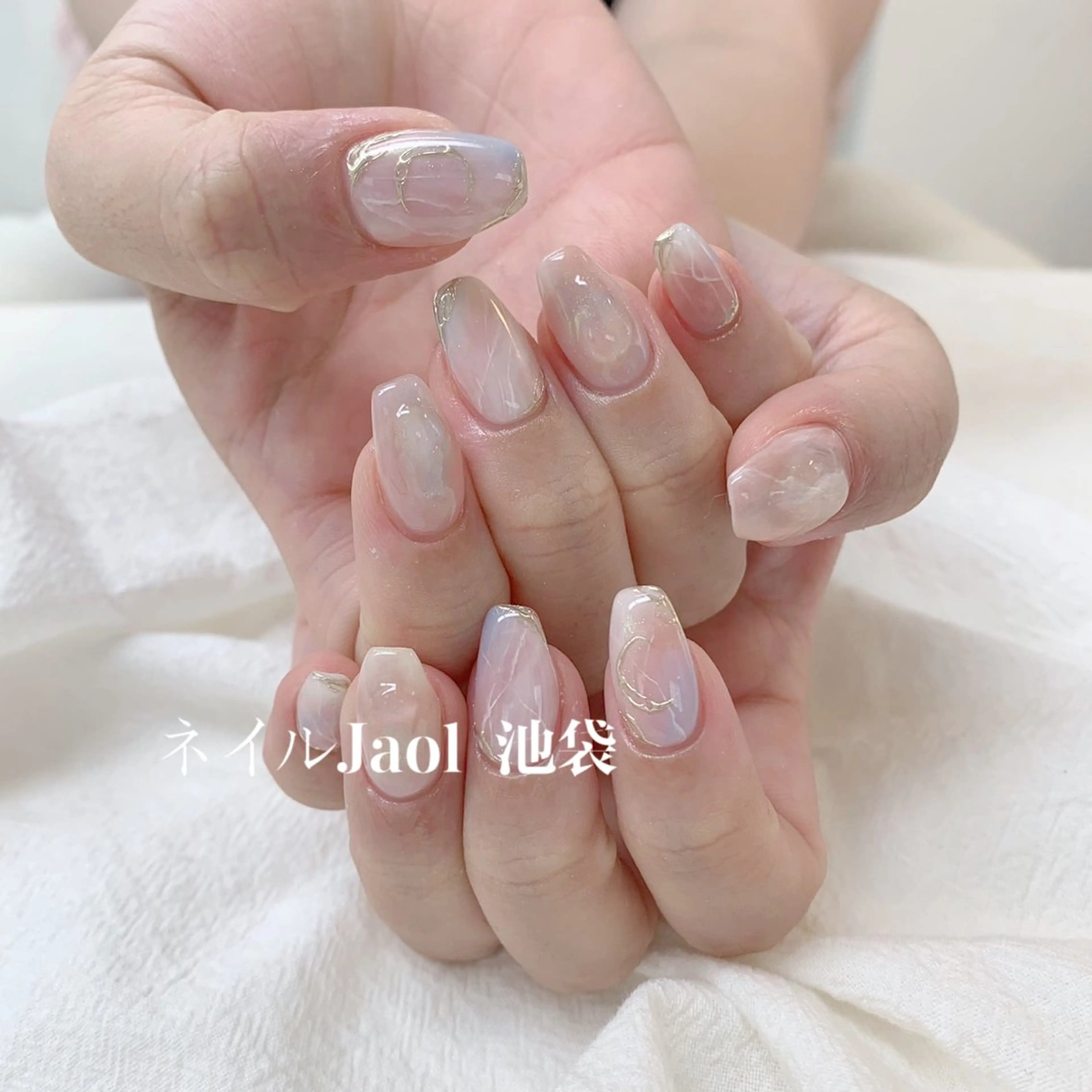 セミロング ハンドネイル nail jaol池袋店所属・ネイルJaol 池袋のネイルデザイン