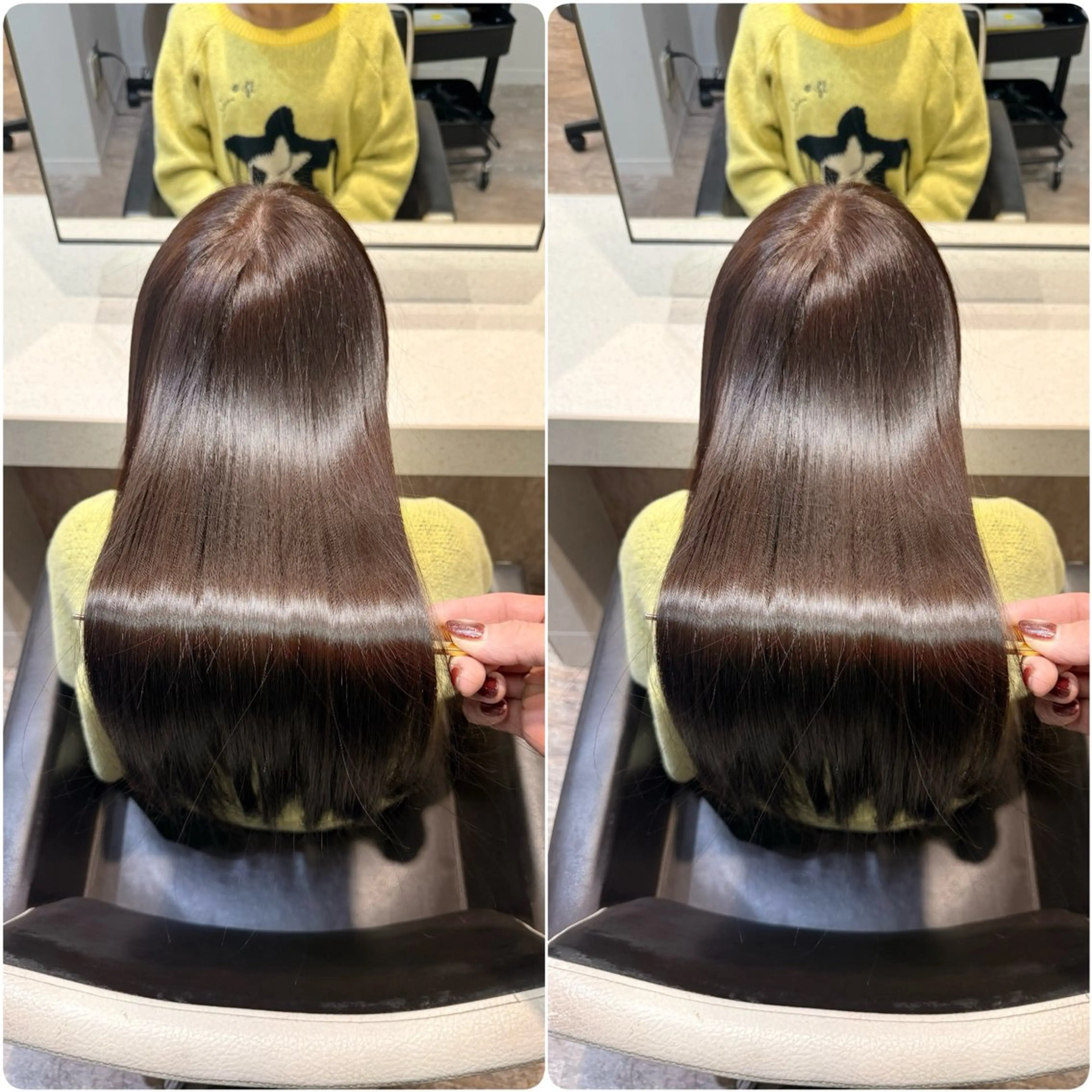 ロング カラー カット ヘアカラー トリートメント ヘッドスパ youres hair 髪質改善トリートメント&ヘッドスパ　新宿EAST所属・🌹ULTOWA🌹 髪質改善/縮毛/店長のヘアスタイル