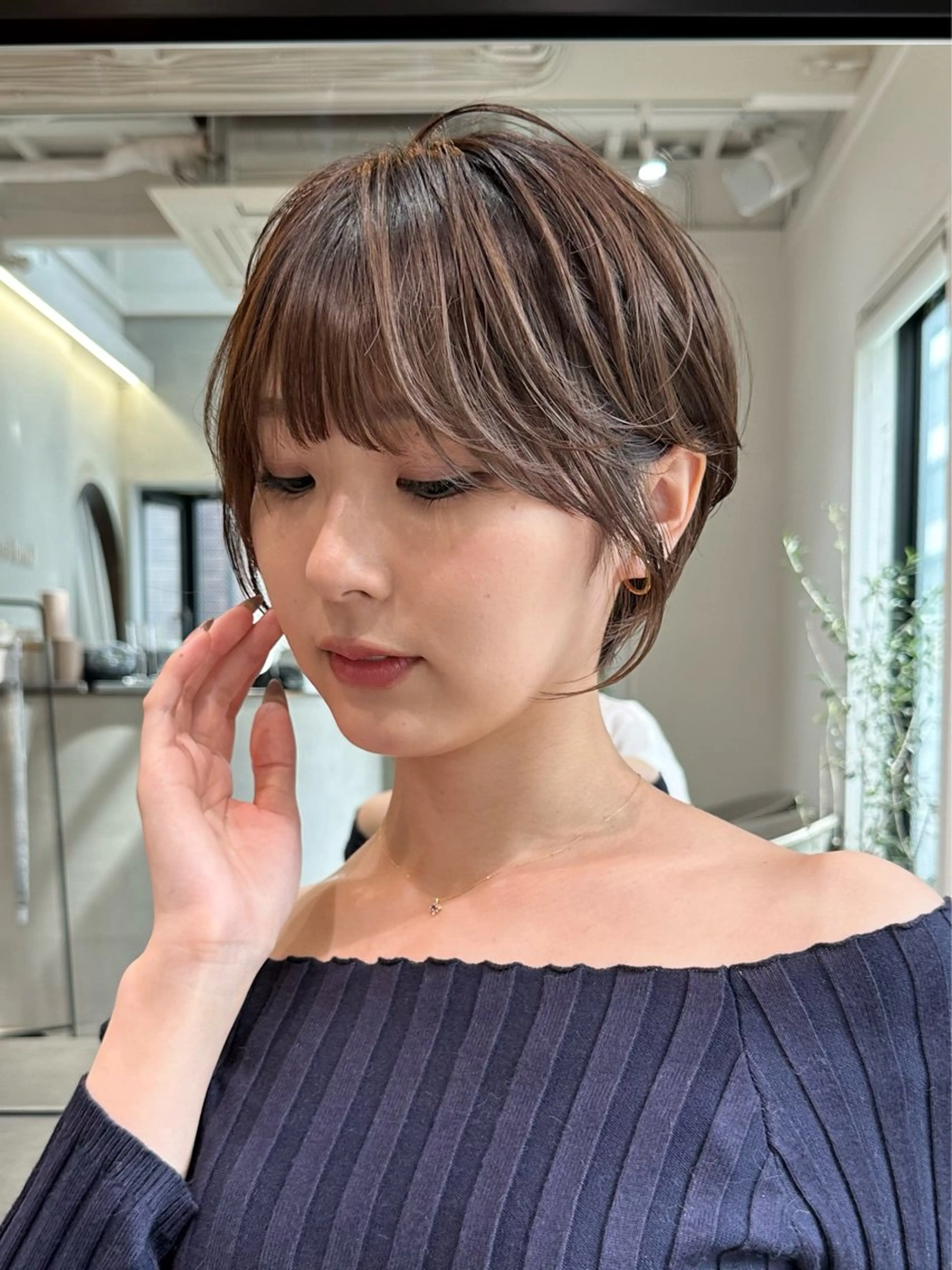 ショート ショートヘア 小顔カット カット ヘアカラー トリートメント ヘッドスパ taiga ショート /レイヤー/矯正🌈のヘアスタイル