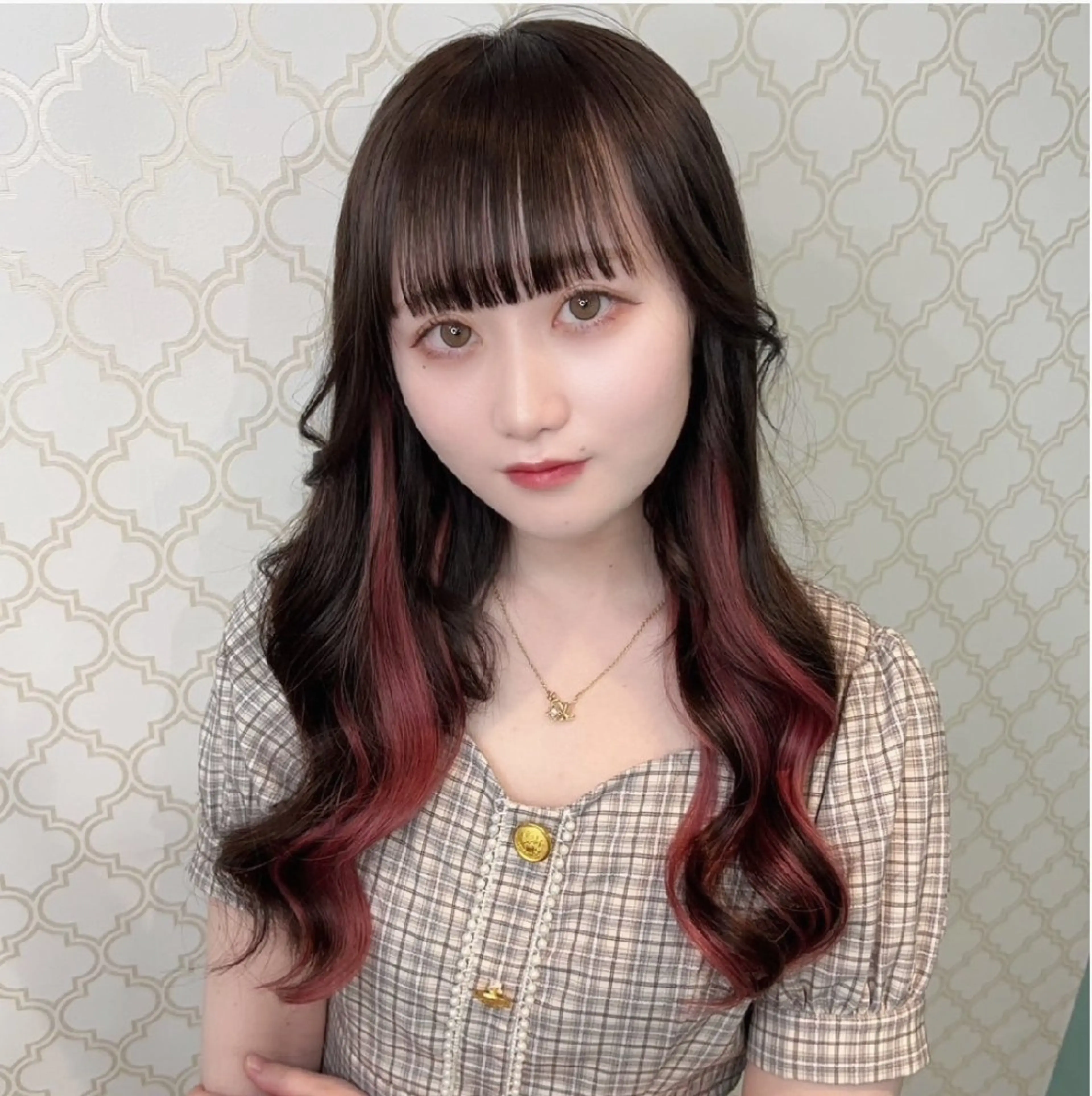 ロング プルエクステ エクステ 甘辛地雷☘韓国系❦ エクステNo1♡ルナのヘアスタイル