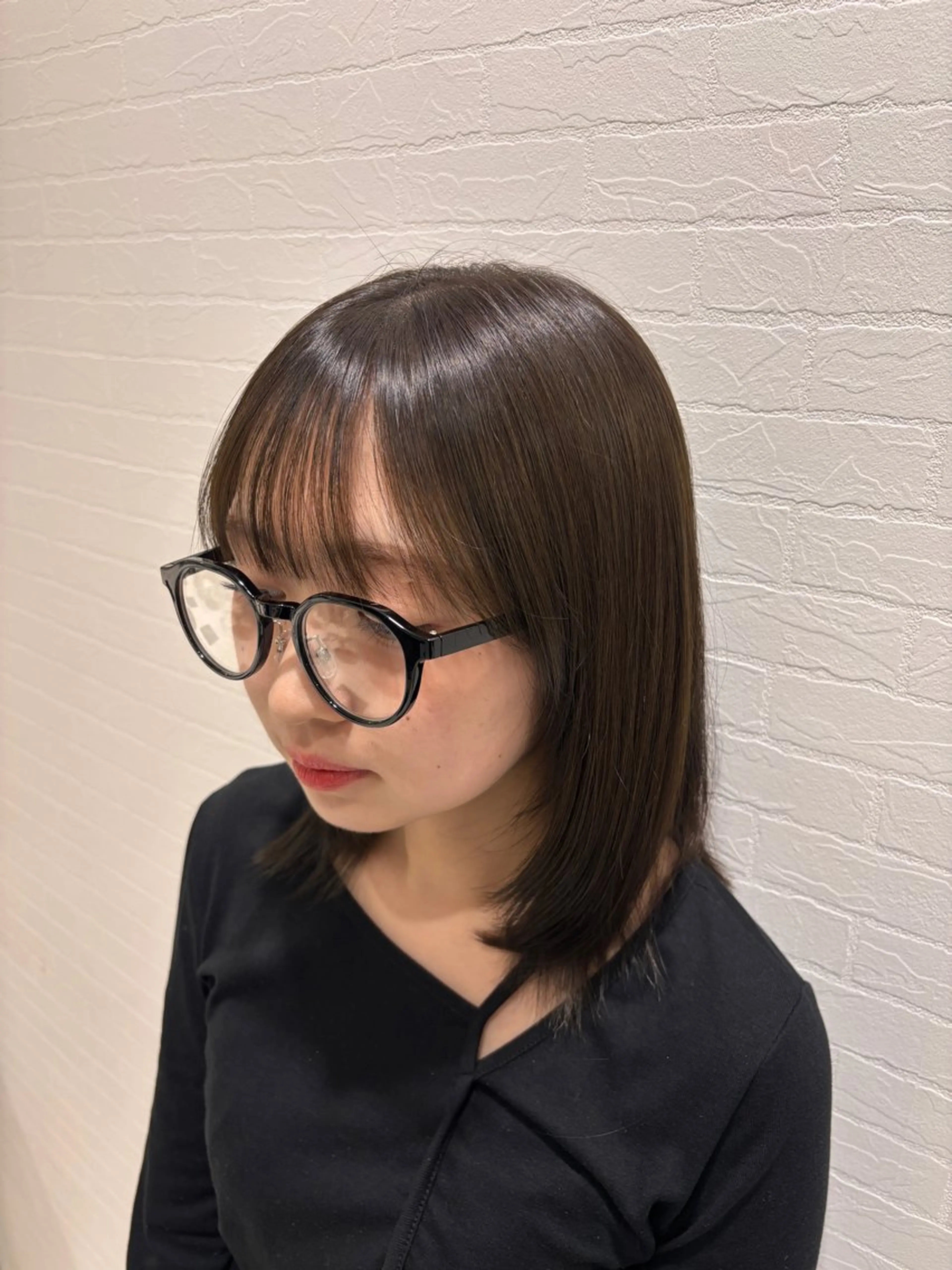 ミディアム ヘアカラー 🫧ショート/ボブ ✄﻿mana🫧のヘアスタイル