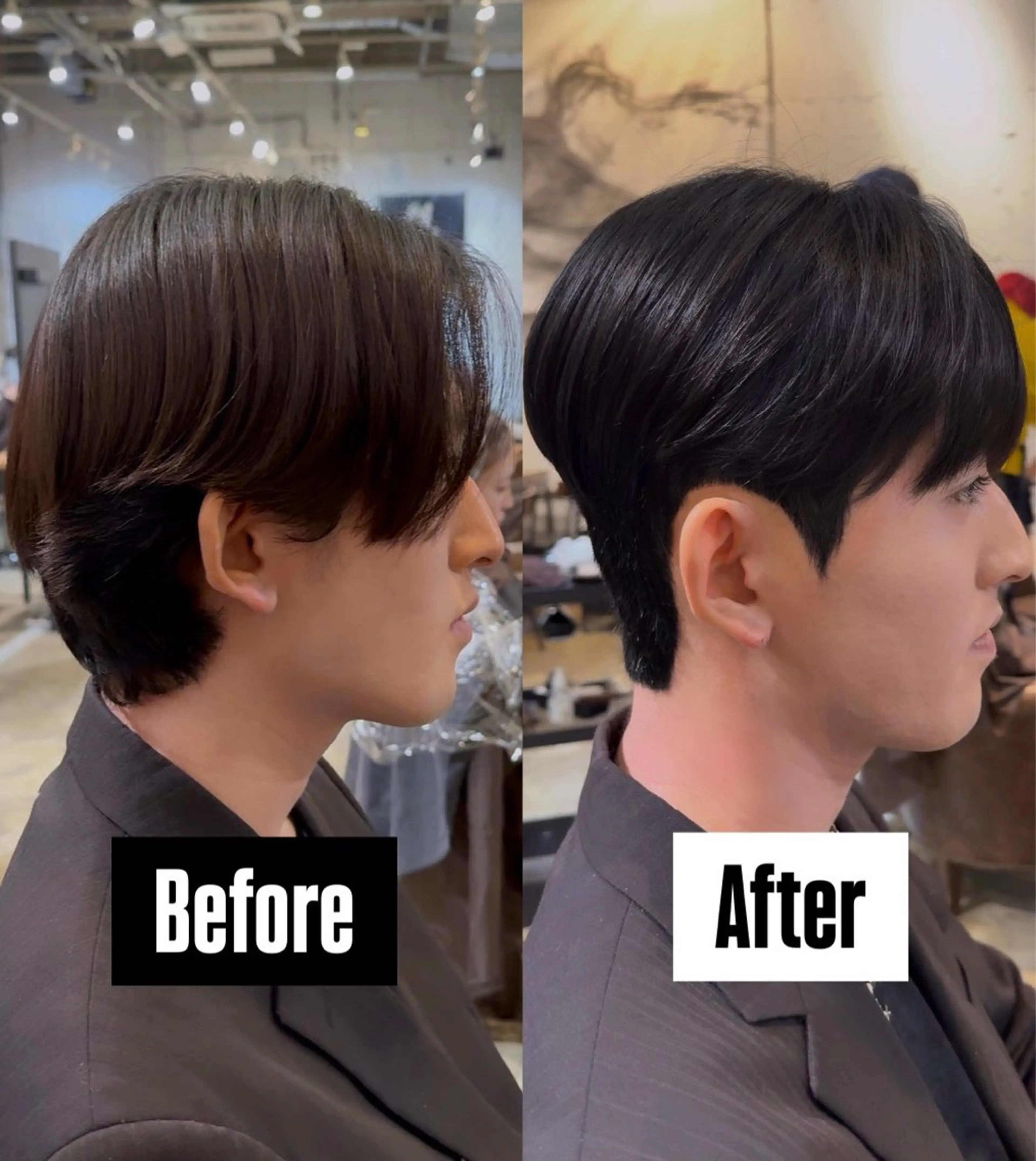 ショート パーマ メンズ ダウンパーマ メンズパーマ カット パーマ トリートメント ダウンパーマ/韓国 ヘア/ブリーチ/桑本のヘアスタイル