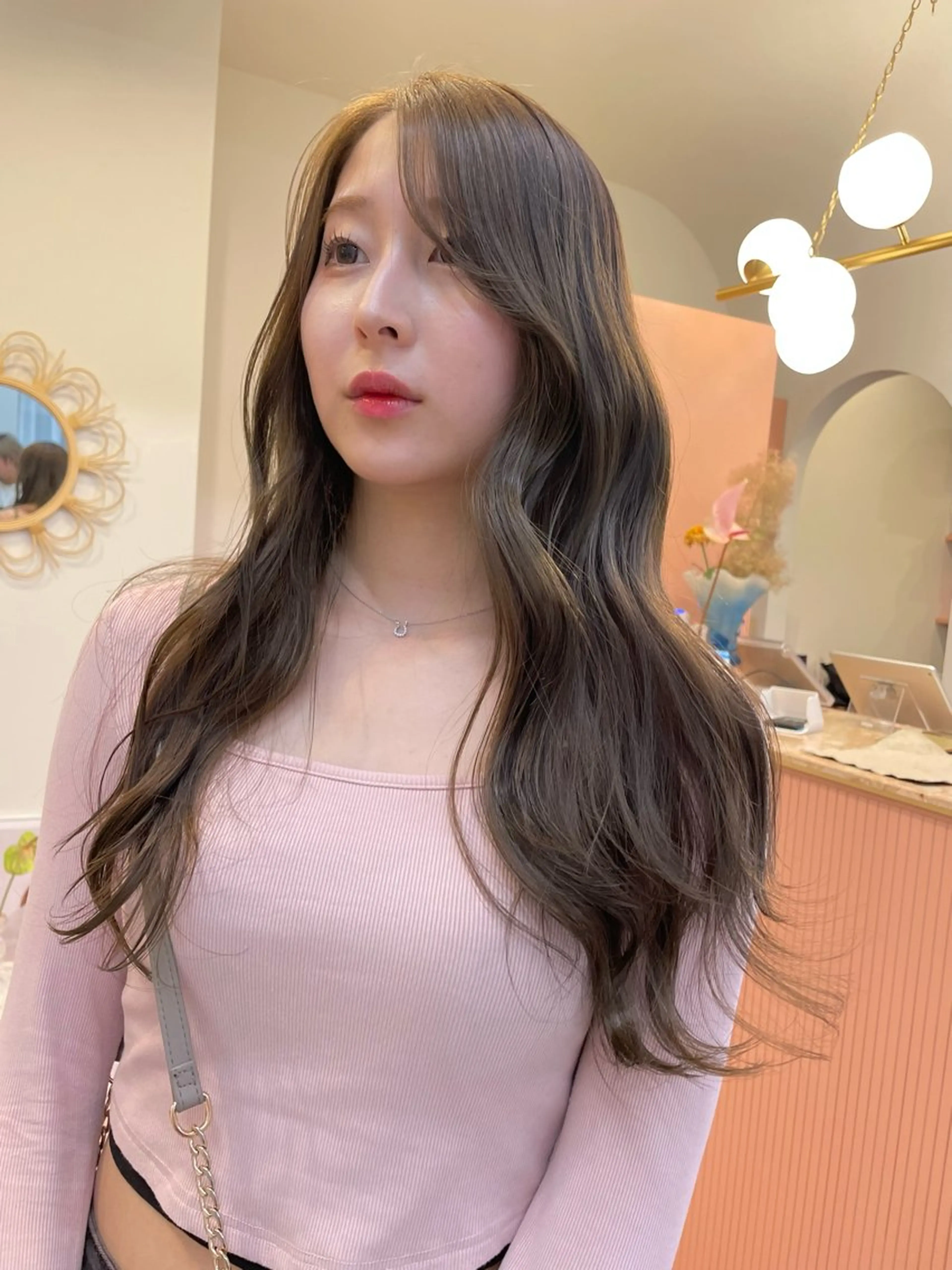 ロング カラー カット ヘアカラー ハイトーン/レイヤー カット/harukaのヘアスタイル