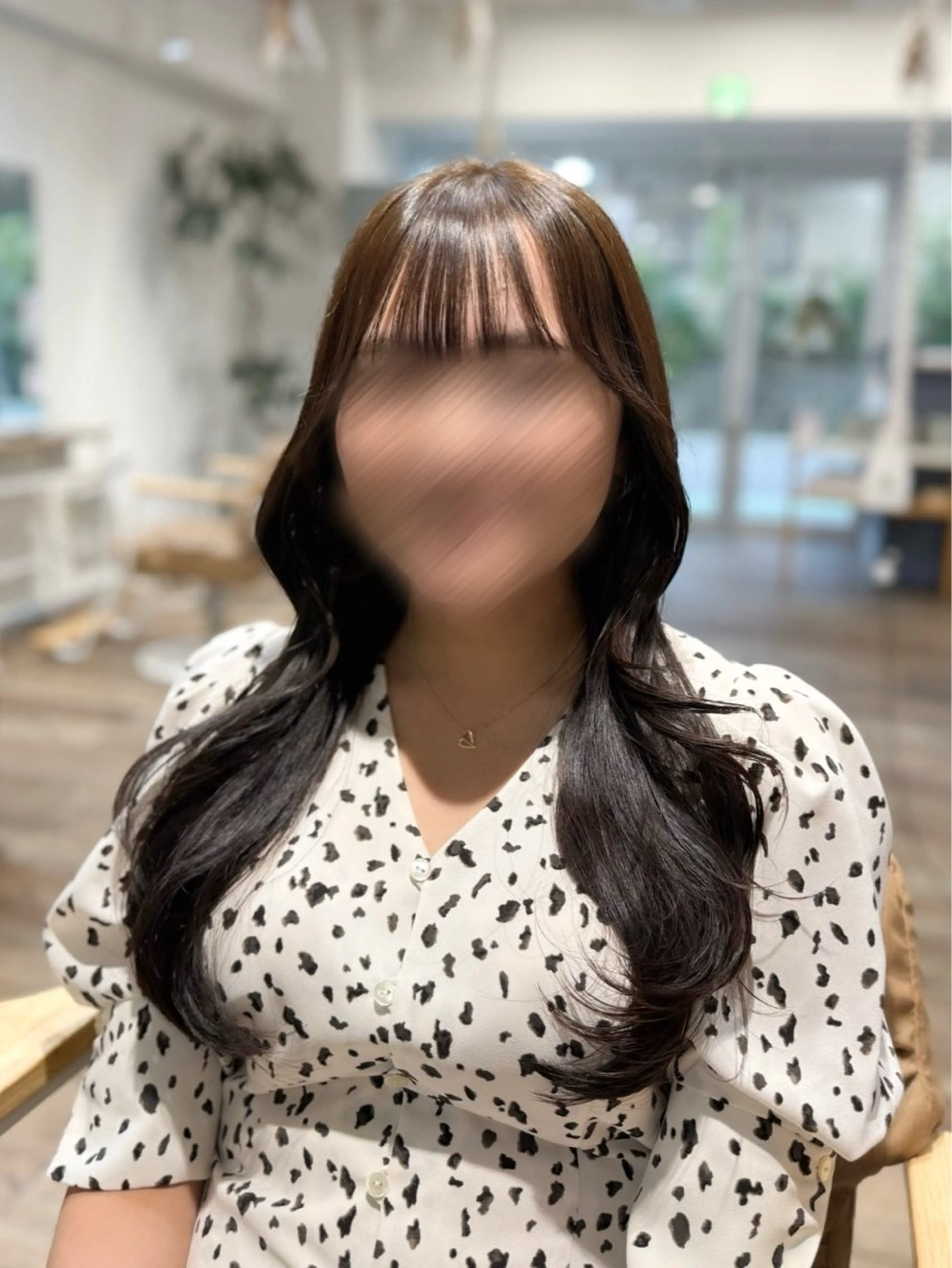 ロング カット ヘアカラー トリートメント ピンク・ラベンダー/ レイヤー/NANAのヘアスタイル