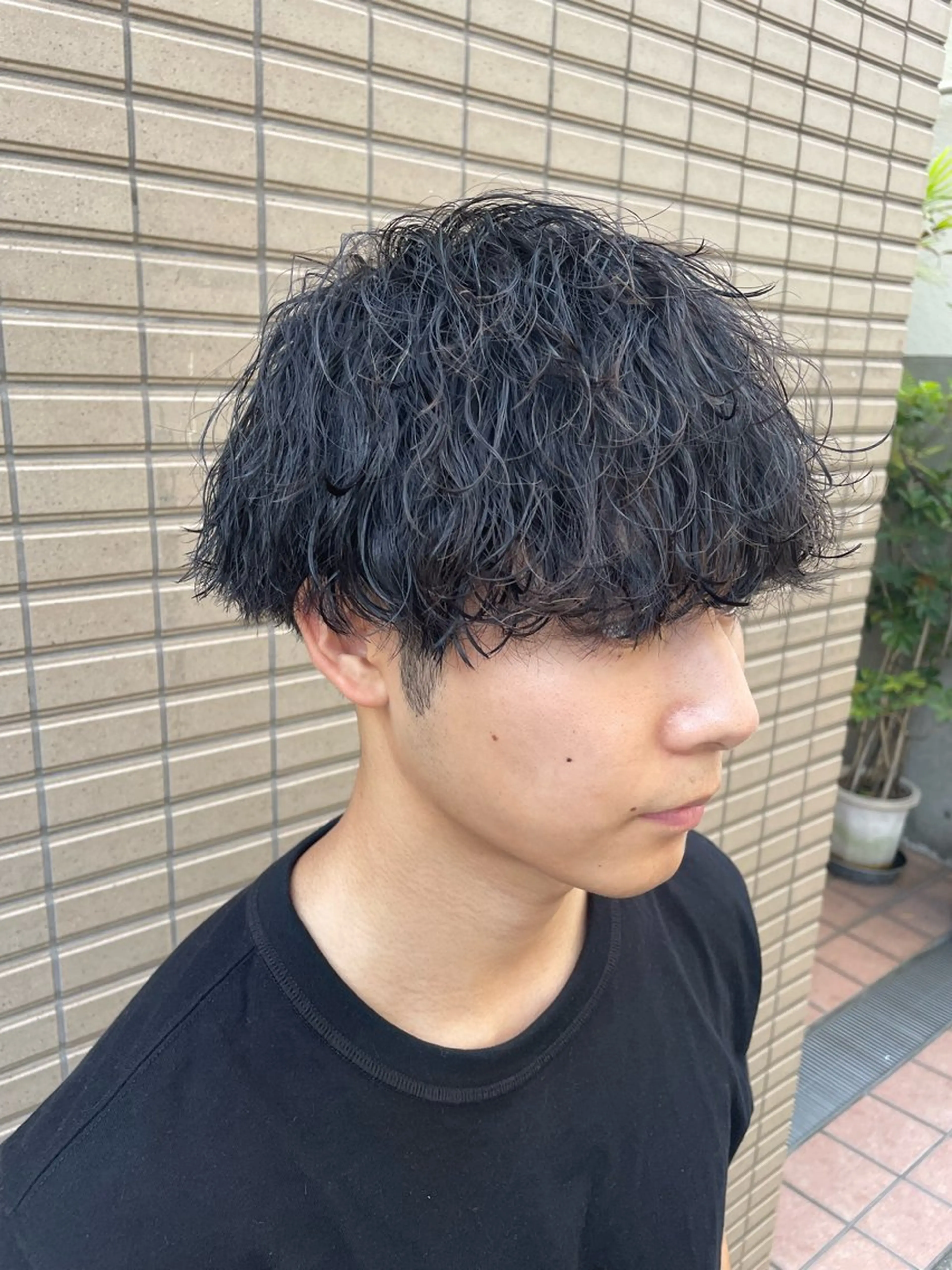 ミディアム パーマ SHUN メンズパーマのヘアスタイル