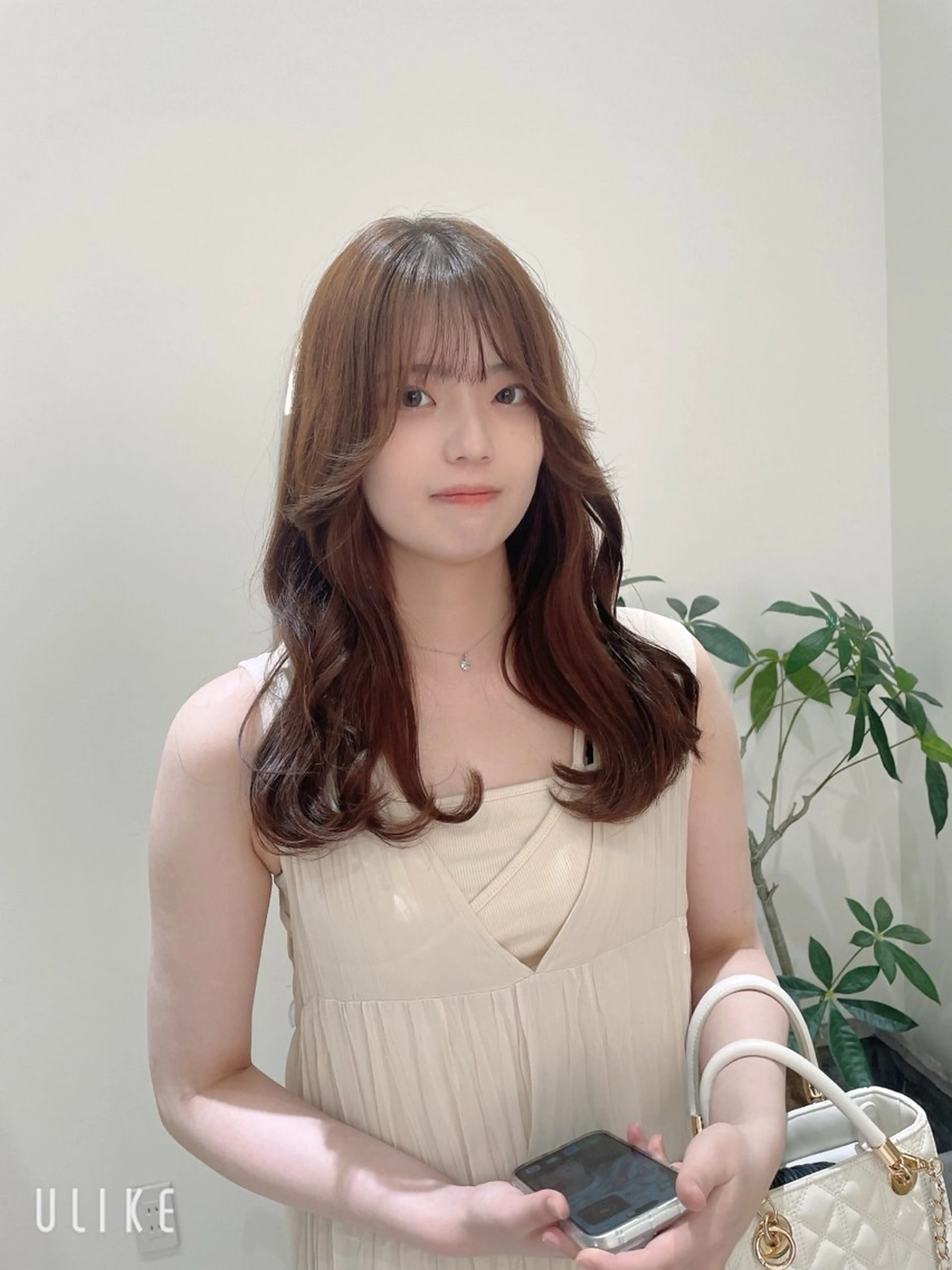 セミロング カラー Zina 福岡天神所属・フェイスレイヤー/ 小顔/髪質改善　関のヘアスタイル