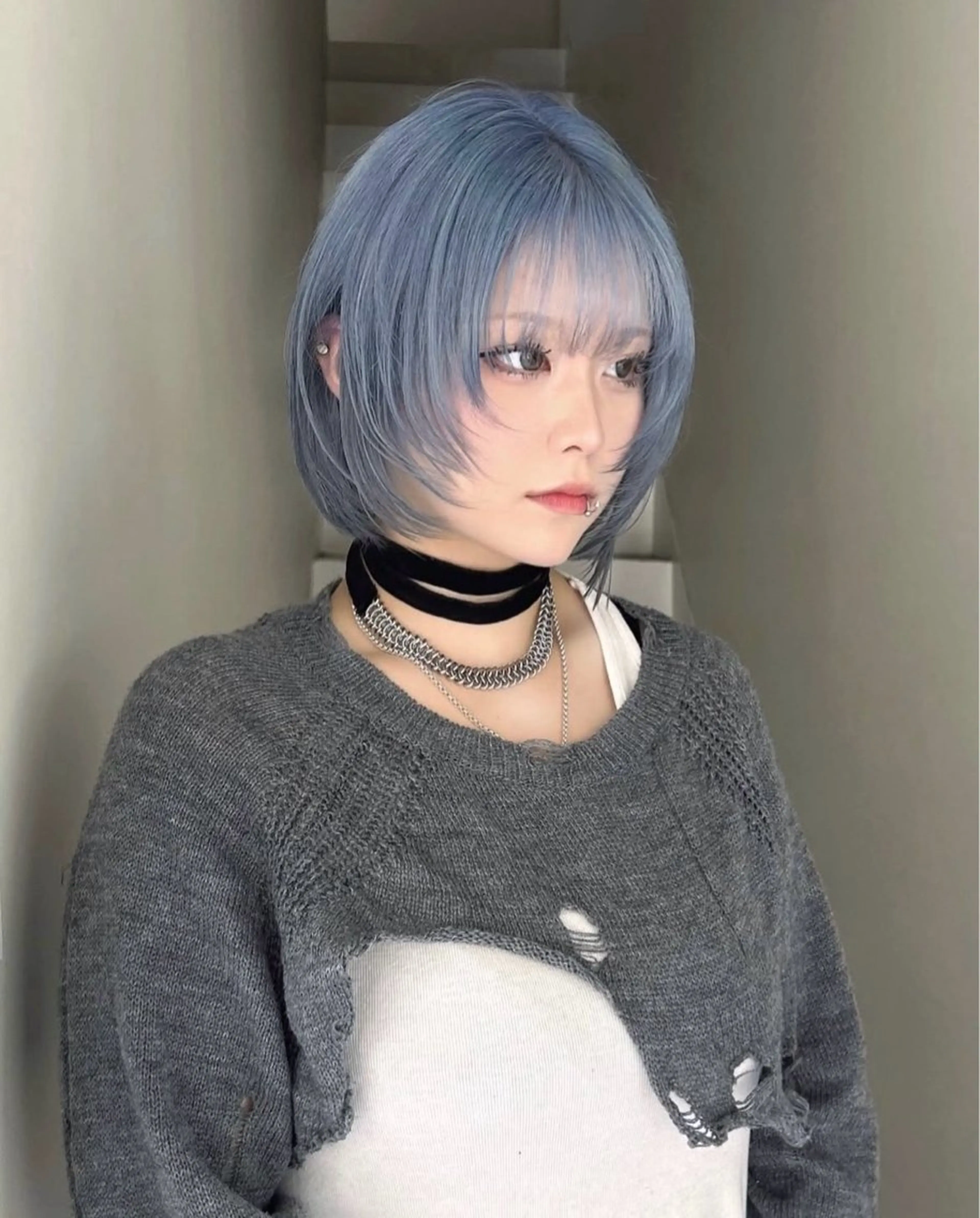 ショート カラー カット 松原 朱里のヘアスタイル