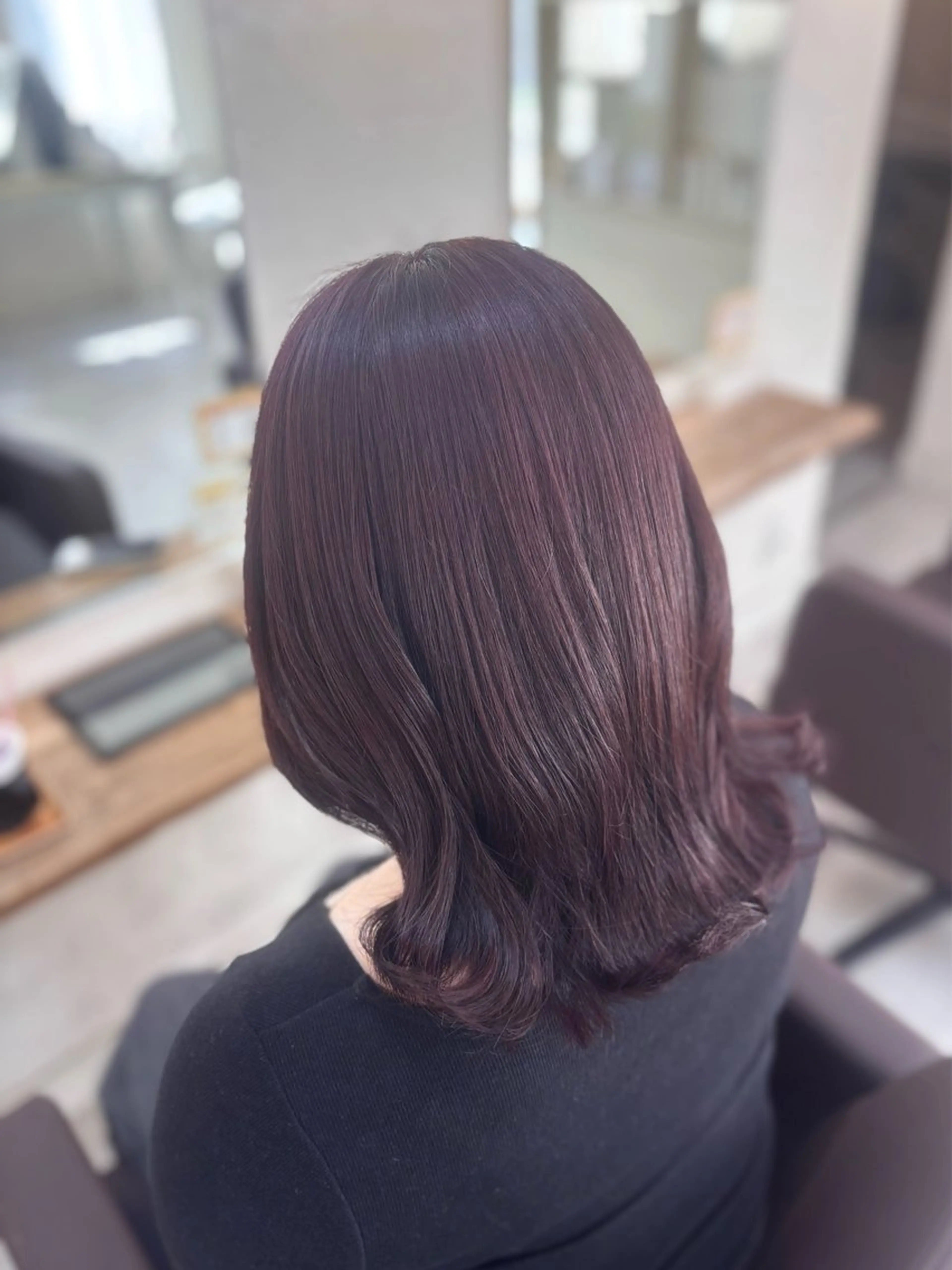 ミディアム カラー ヘアカラー 草津美容室🪽 Coconeのヘアスタイル