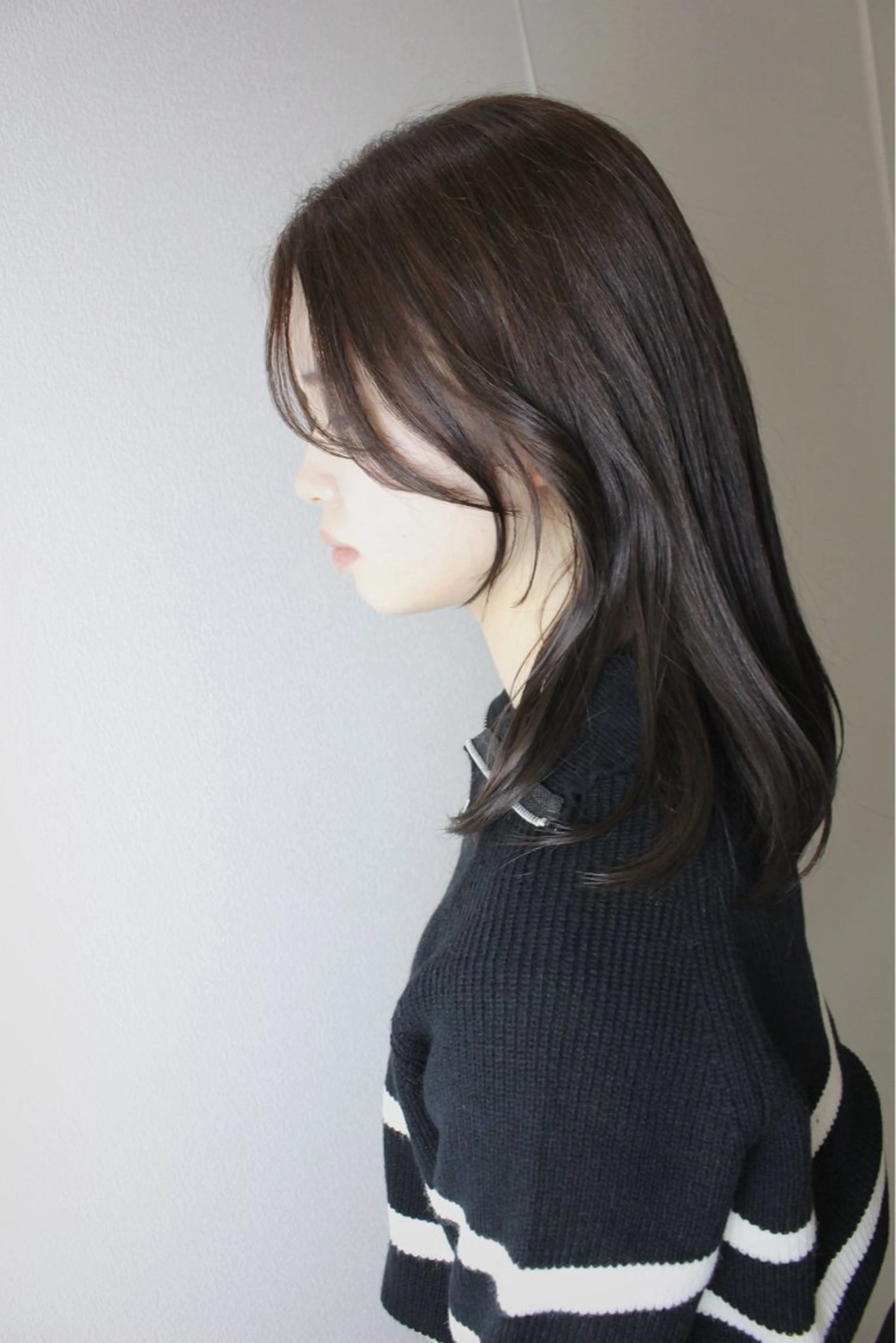 ミディアム カラー ベージュカラー カット ヘアカラー 土居 正季のヘアスタイル