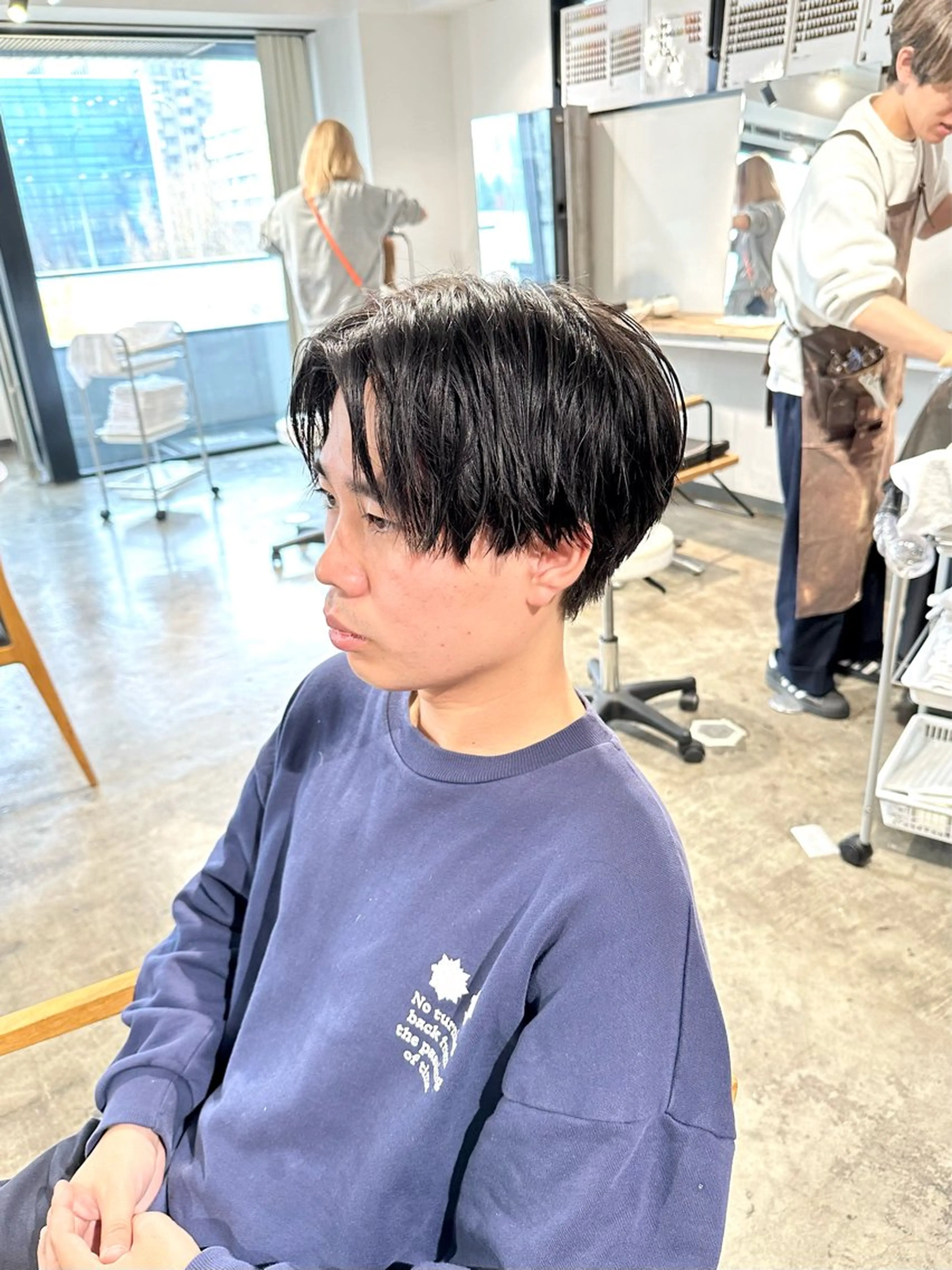 メンズ ビジネス センターパート 刈り上げ カット 骨格補正施術/メンズ 専門美容師/YUYAのヘアスタイル