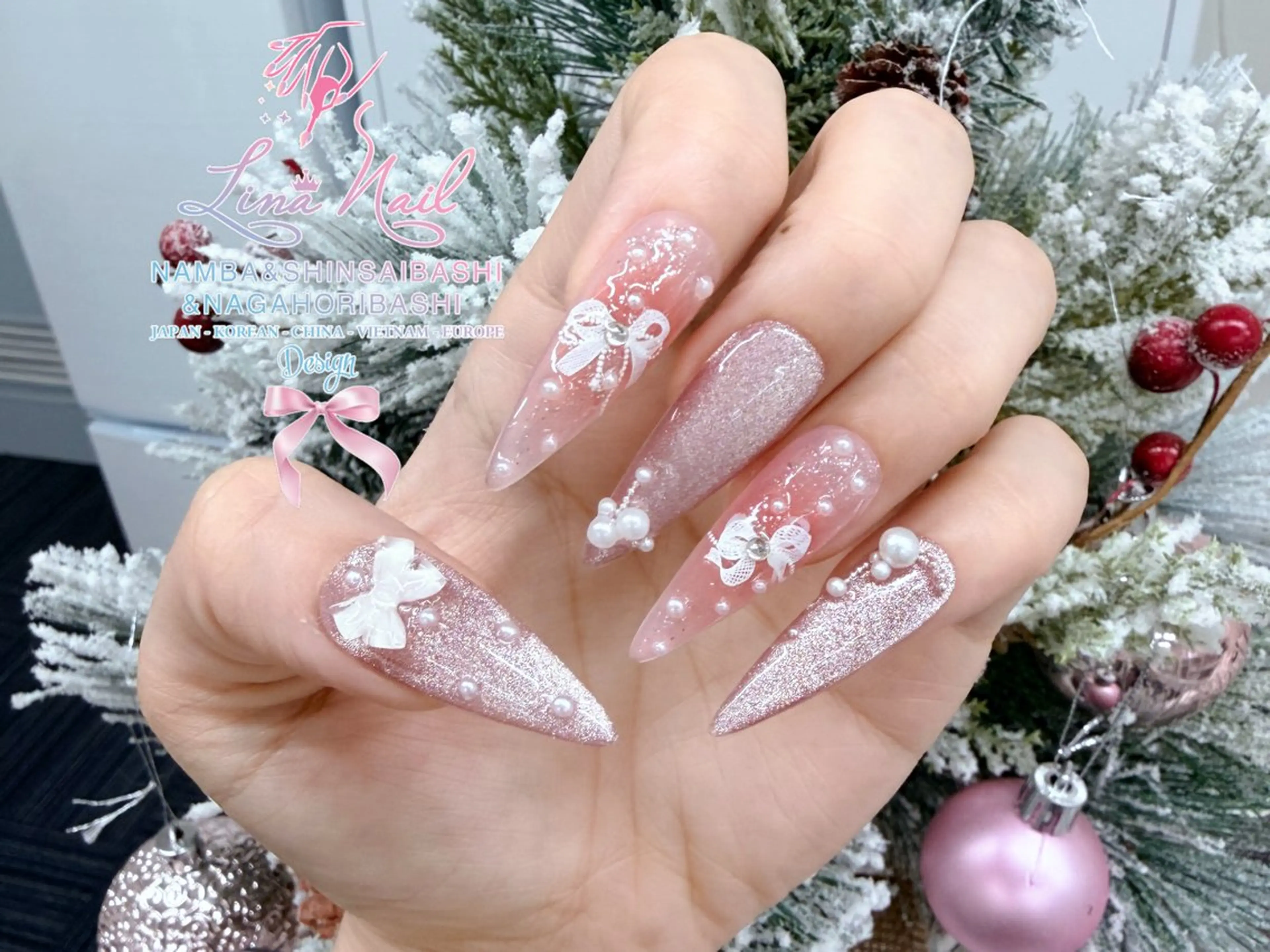 ネイル チークネイル 桜ネイル フラッシュネイル フットネイル ジェルネイル リナネイル 長堀橋店／東心斎橋店のネイルデザイン