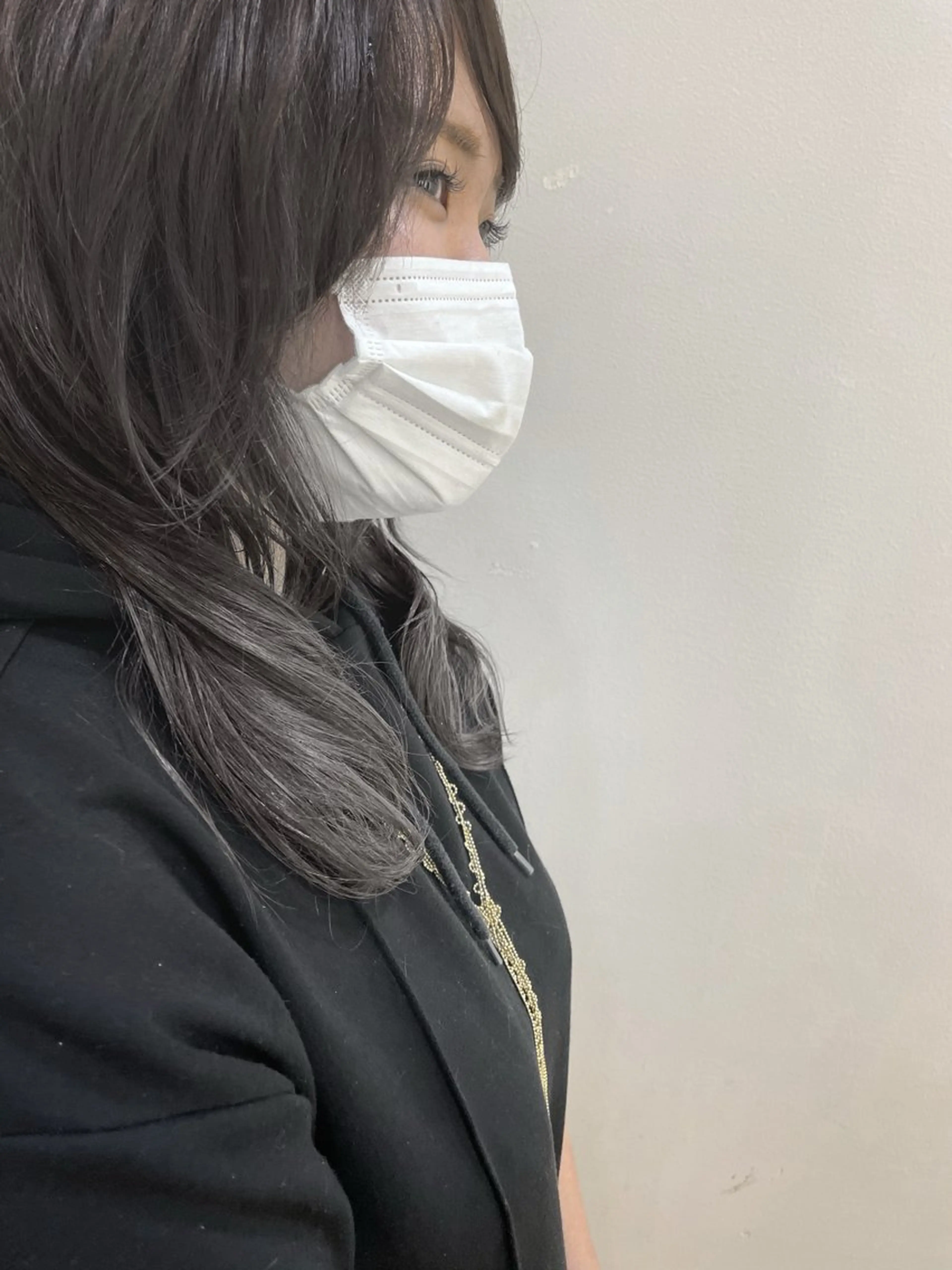 セミロング カラー ブルーカラー ブルージュ グラデーションカラー ウルフカット ヘアカラー トリートメント デザインカラー/ 推しの配色　肥後のヘアスタイル