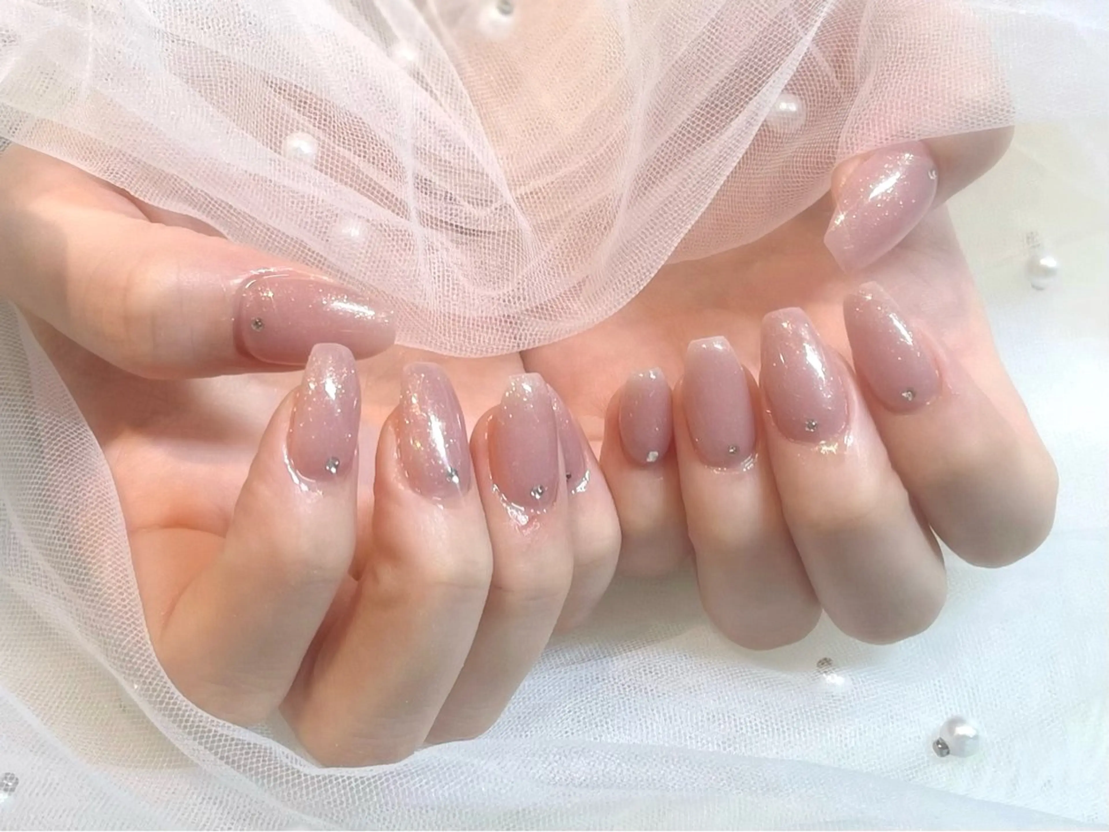 ネイル ラメ(グリッター) ワンカラーネイル ハンドネイル ANDY💫 KANONのネイルデザイン