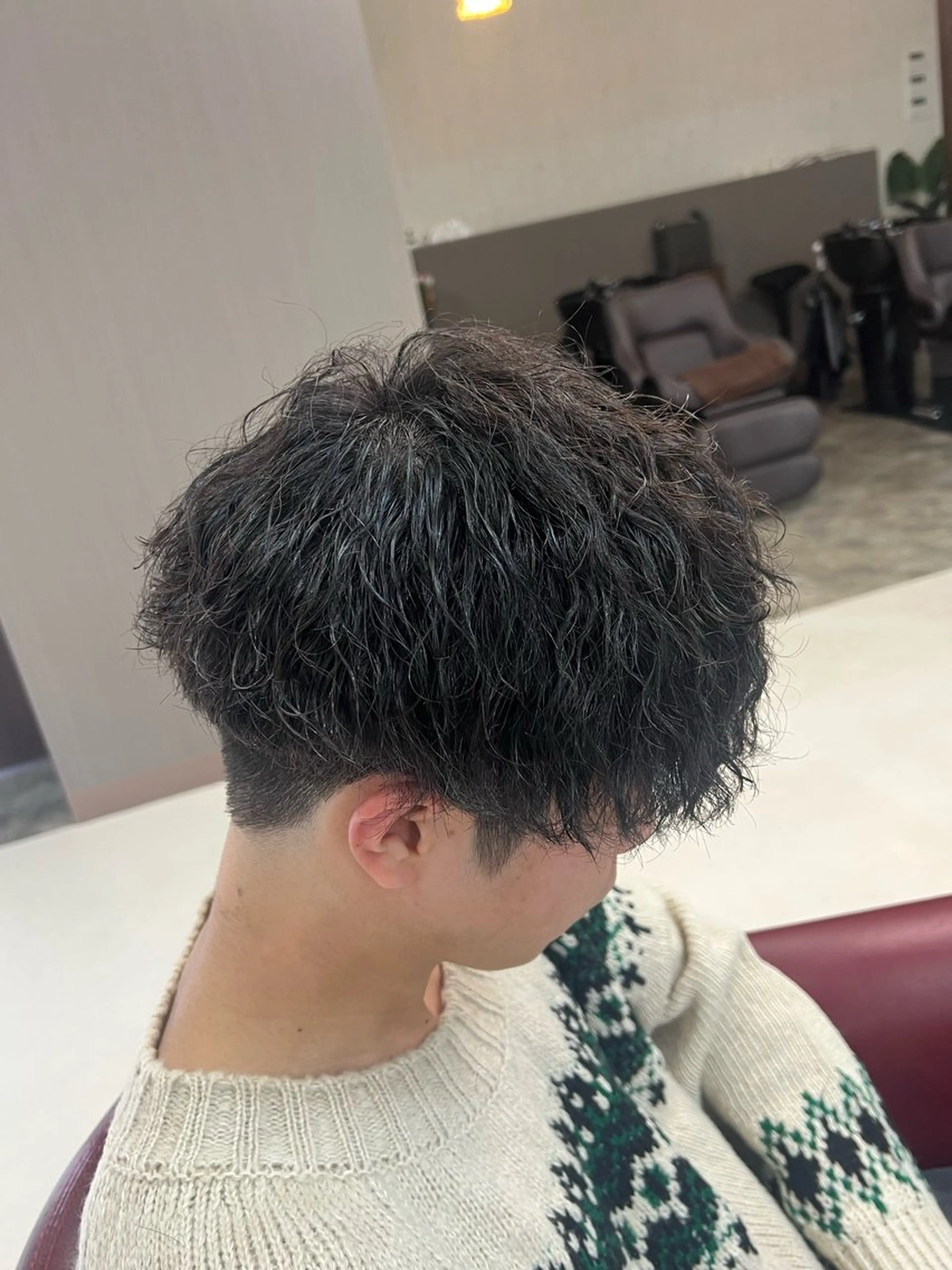 ショート パーマ メンズ 波巻きパーマ KEN 🌟のヘアスタイル