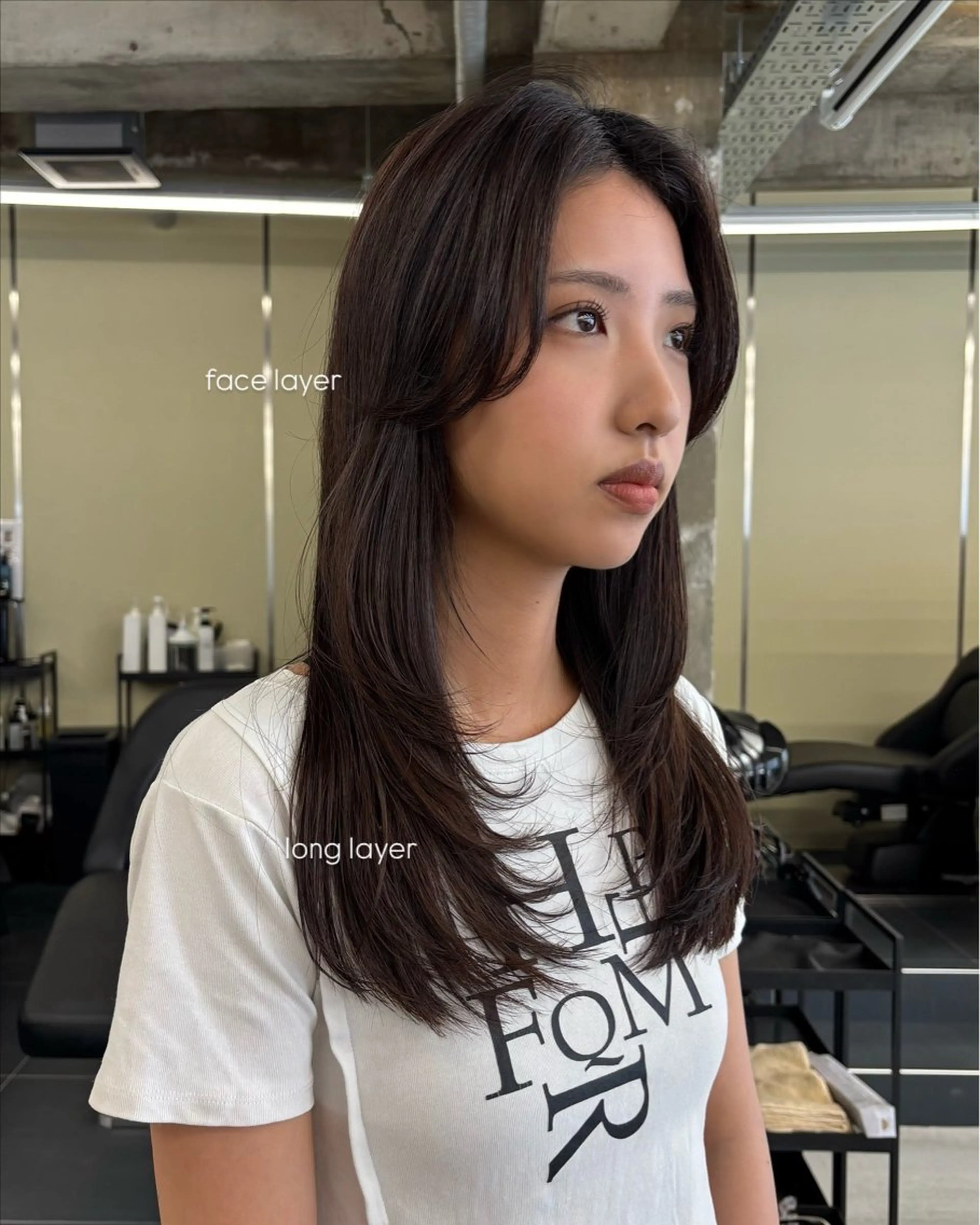 ロング ロングレイヤー 顔周りカット レイヤーカット ロング 小顔カット BELLA/天王寺/ 似合わせ/木浦心のヘアスタイル
