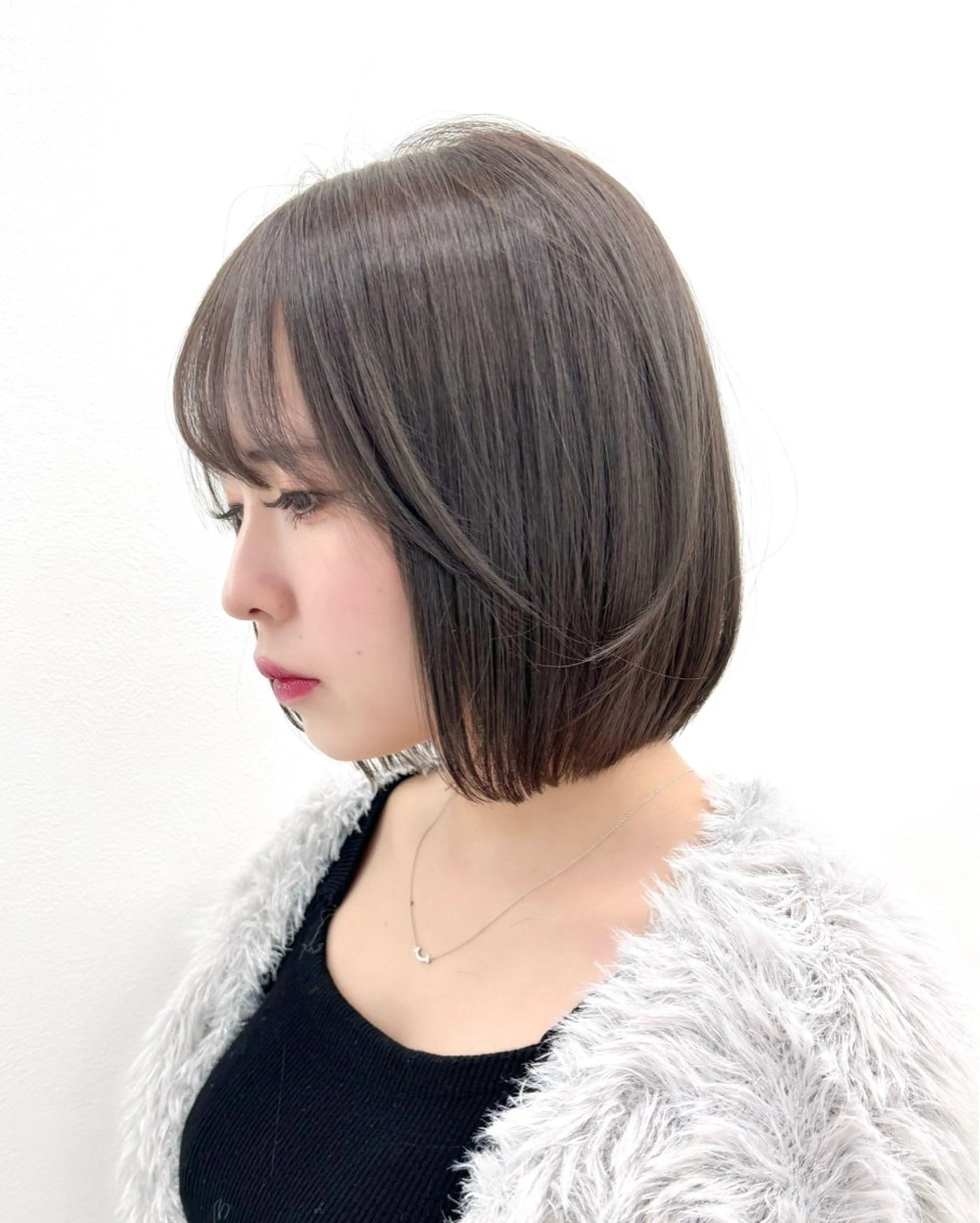 ショート カラー ヘアアレンジ カット ヘアカラー トリートメント ヘッドスパ ヘアセット ‎🤍韓国ボブ/ 縮毛矯正🪽‪ひかりのヘアスタイル