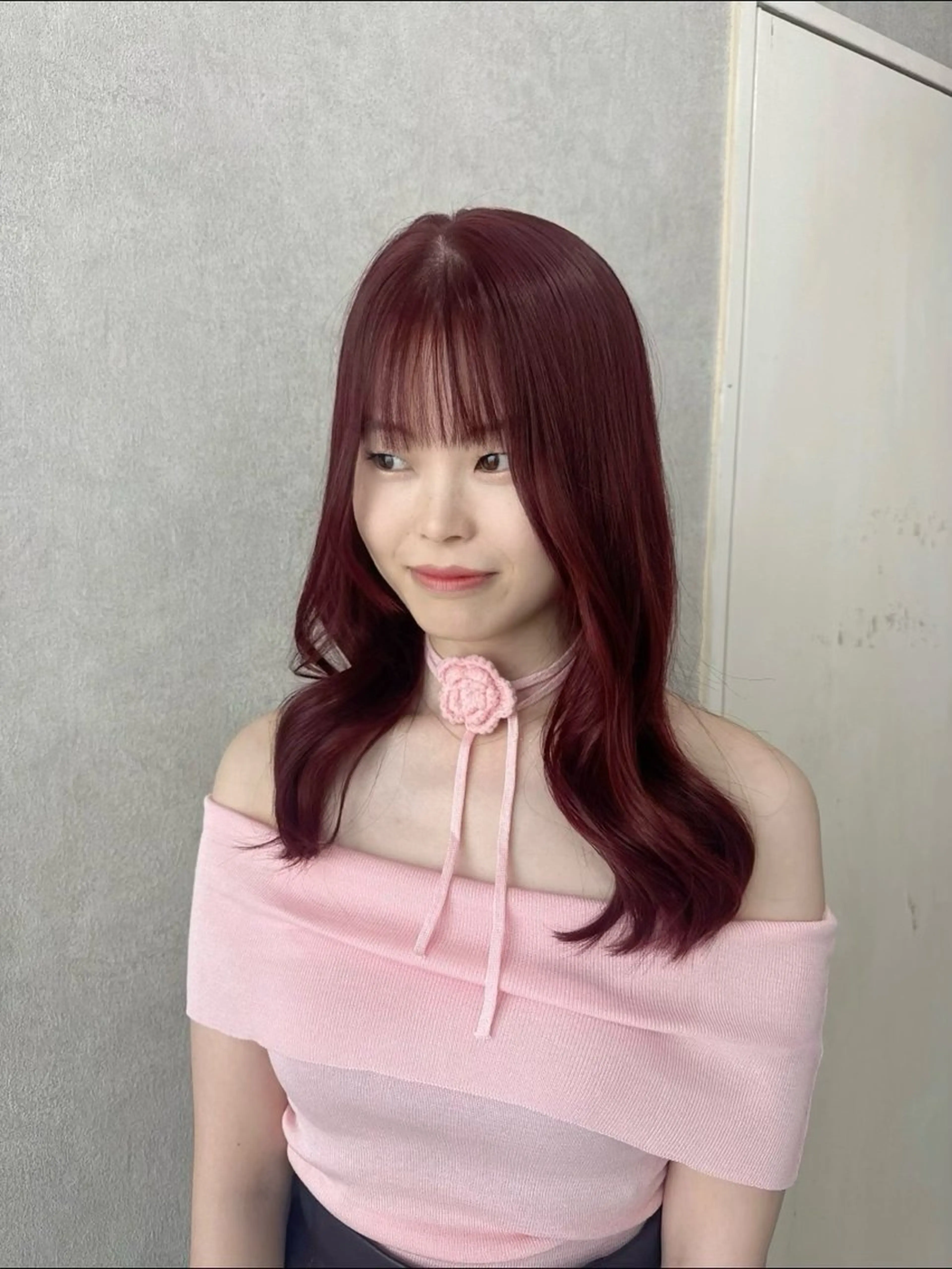 ロング カラー アッシュ アッシュブラウン ベージュカラー 黒髪 ブリーチ ヘアカラー トリートメント 赤み無し柔らかカラー 【梅田】madokaのヘアスタイル