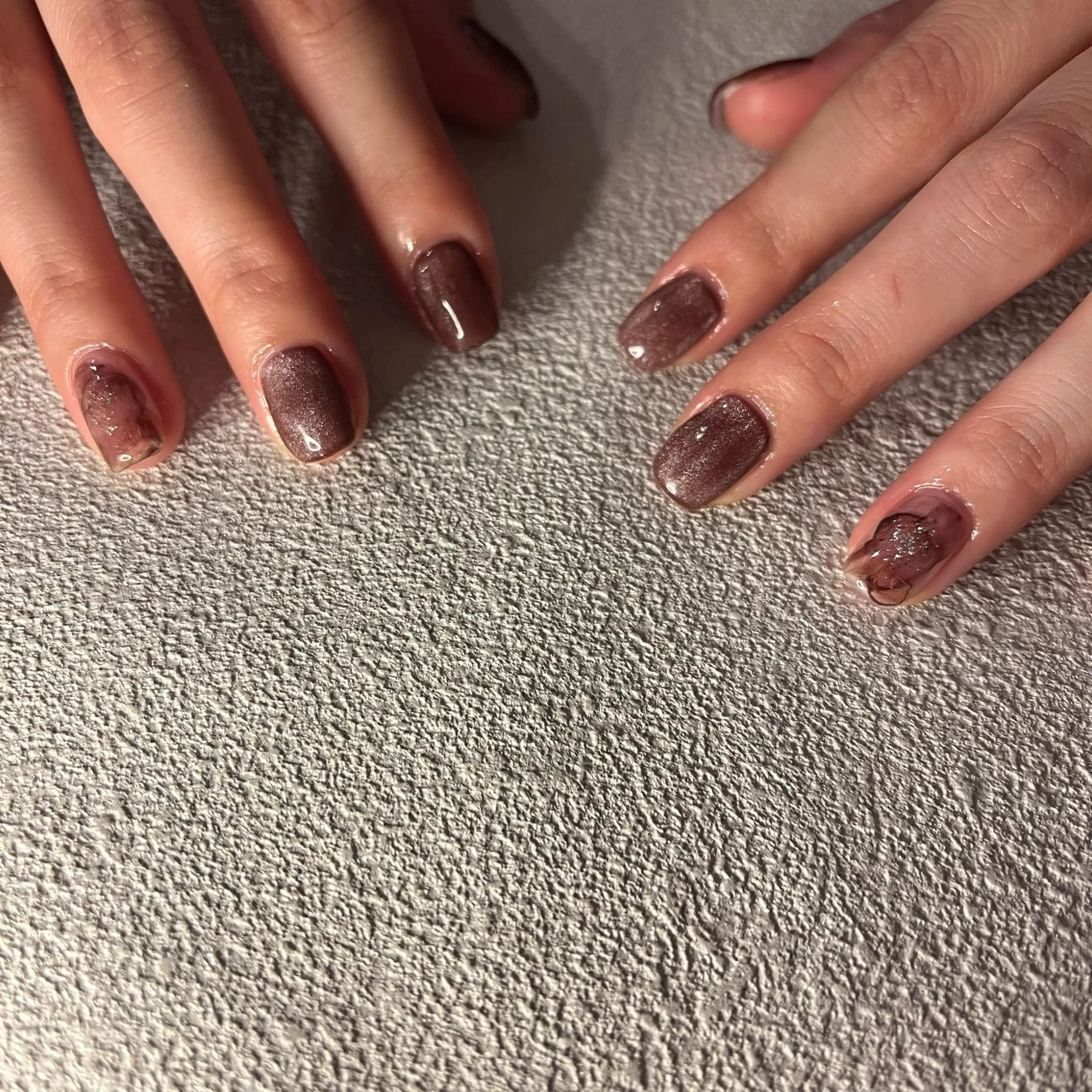 ネイル ジェルネイル ワンカラーネイル パラジェル ハンドネイル nail slow.のネイルデザイン