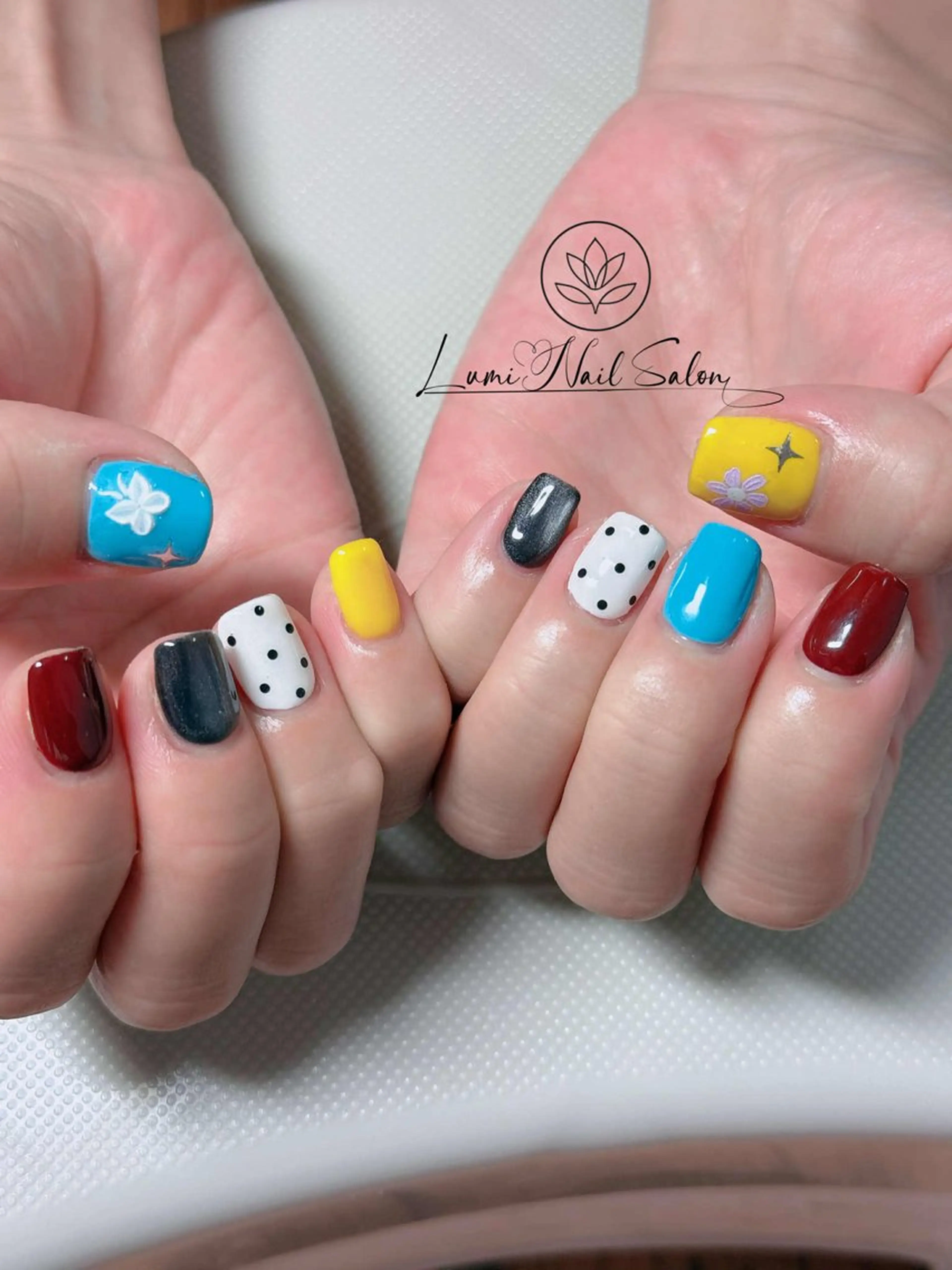 ネイル オーロラネイル チークネイル フットネイル フレンチネイル 韓国ネイル ハンドネイル Lumi Nailのネイルデザイン