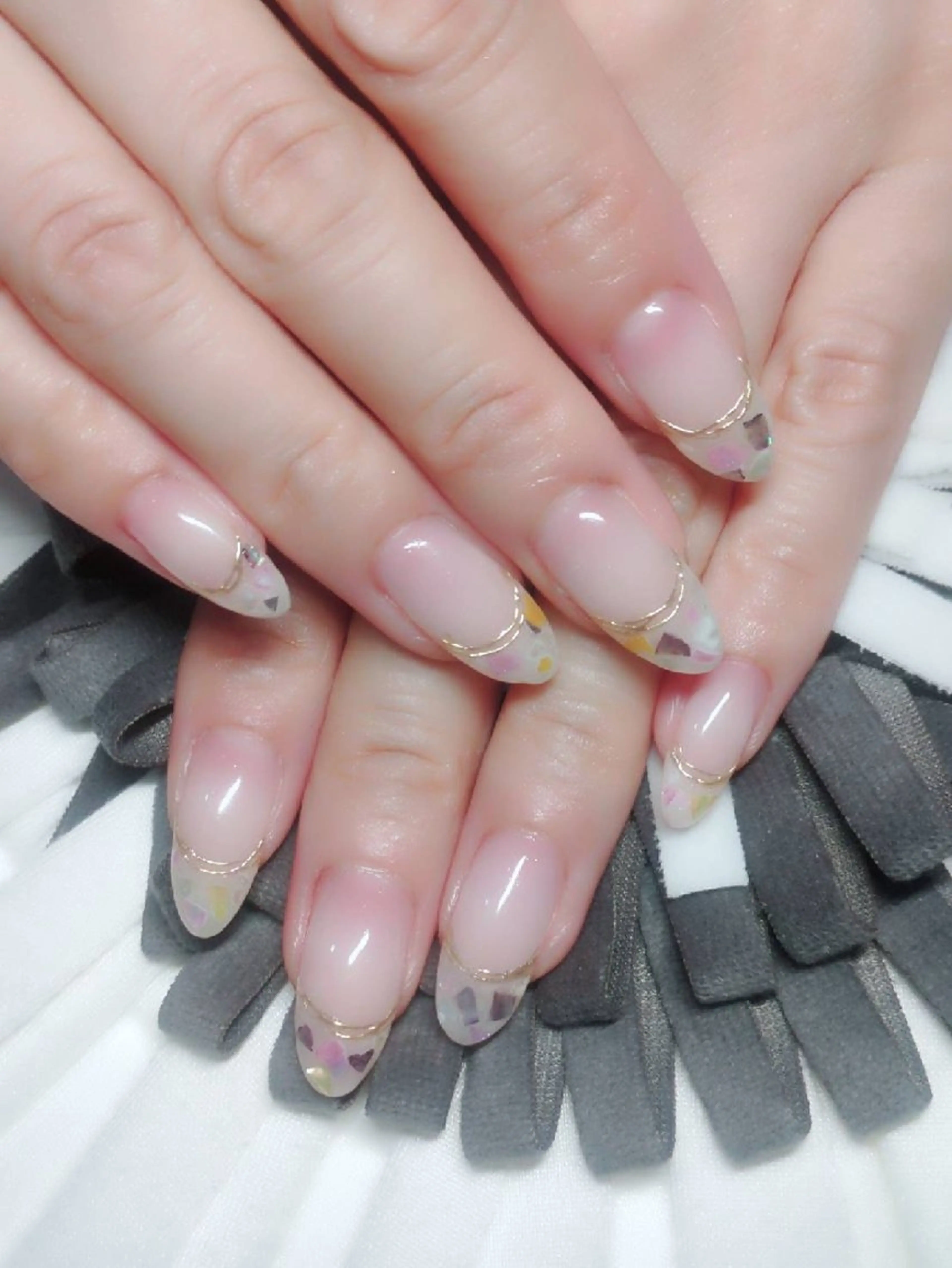 ネイル フレンチネイル ミラーネイル nail  lounge Sのネイルデザイン