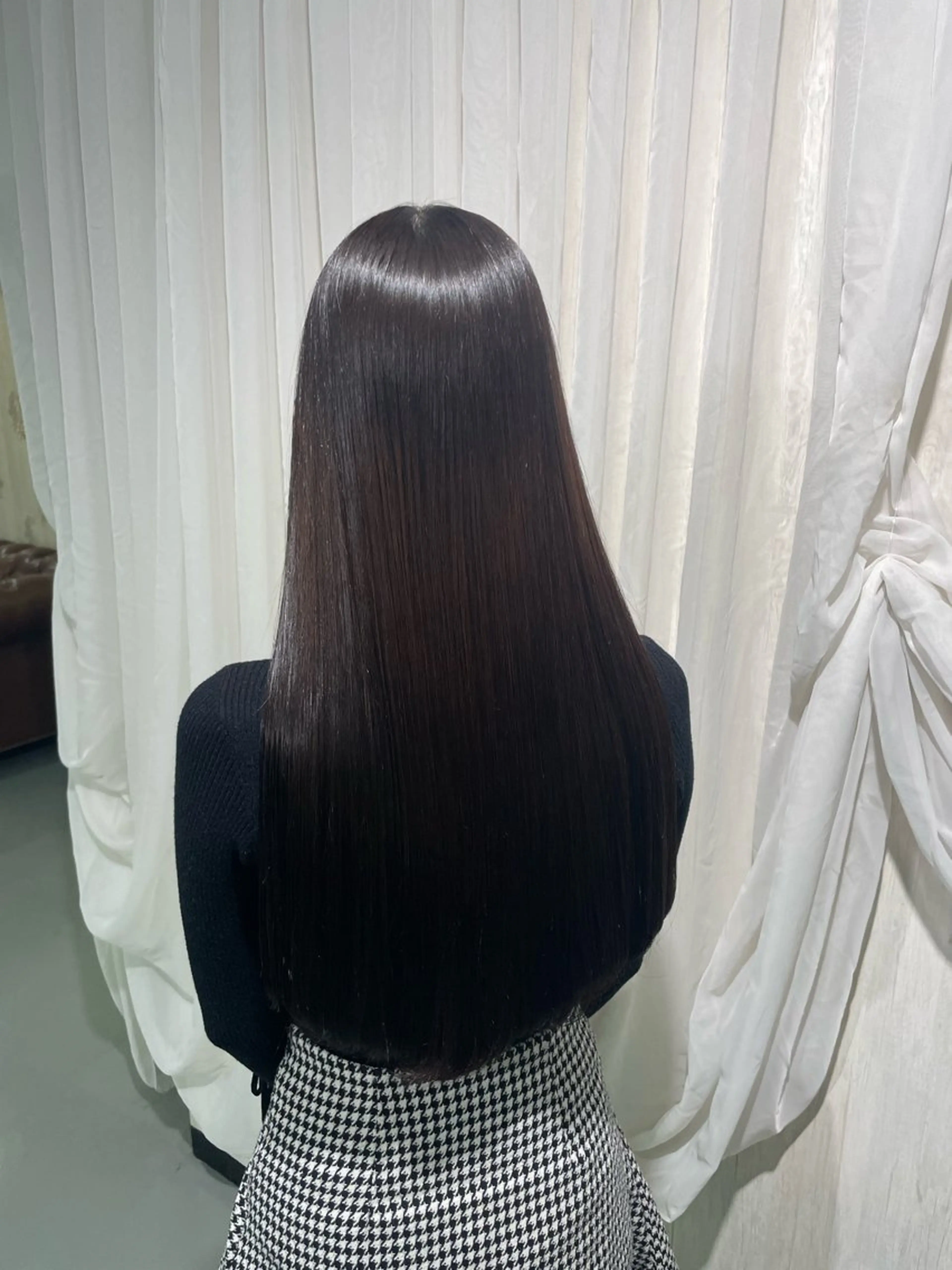 ロング ハイライト 髪質改善 韓国風ヘア 似合わせカット 縮毛矯正 縮毛矯正 トリートメント ヘッドスパ 🍀火曜以外予約⭕ 安藤澪央☘️のヘアスタイル