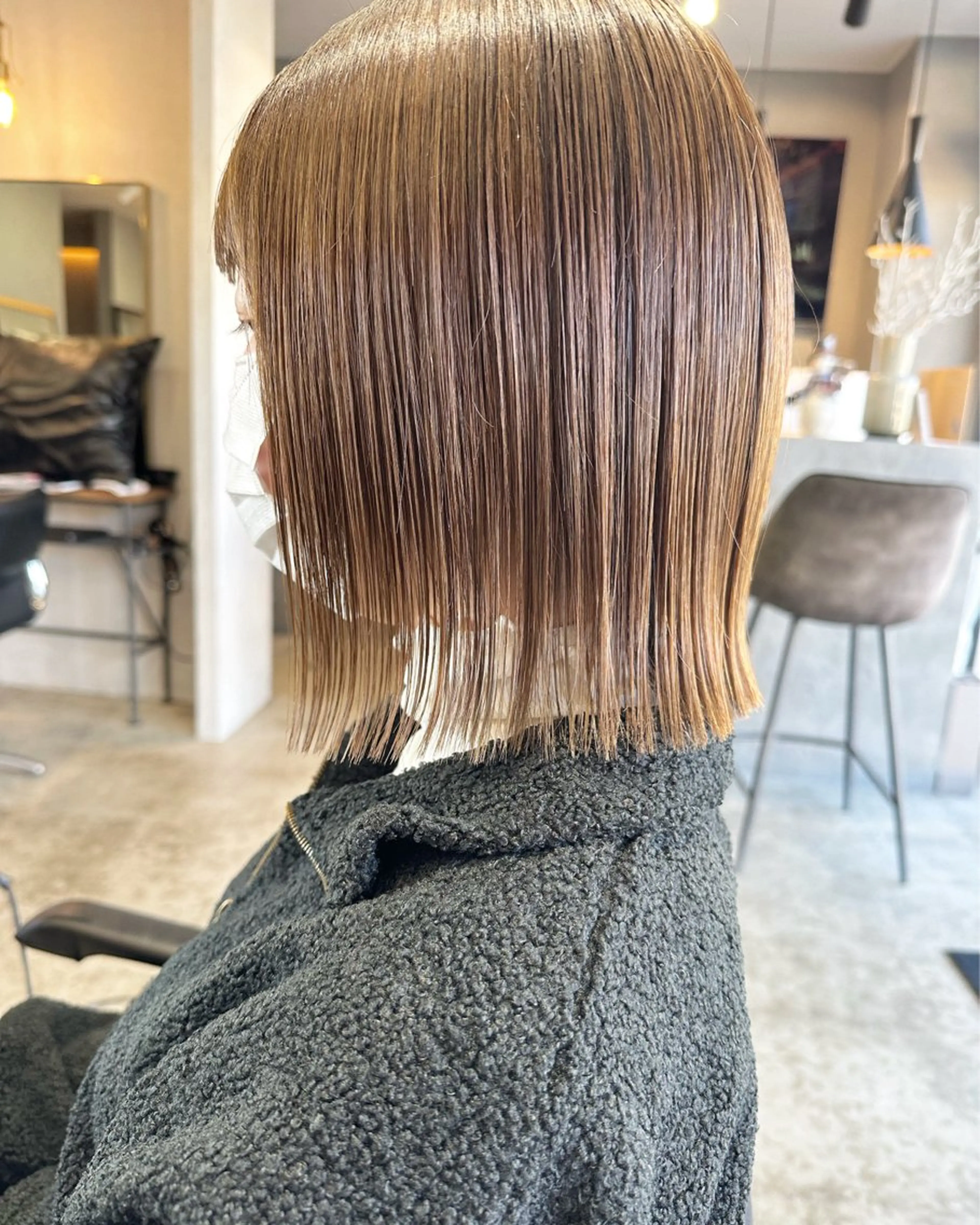 ミディアム ボブ YURIK Aのヘアスタイル