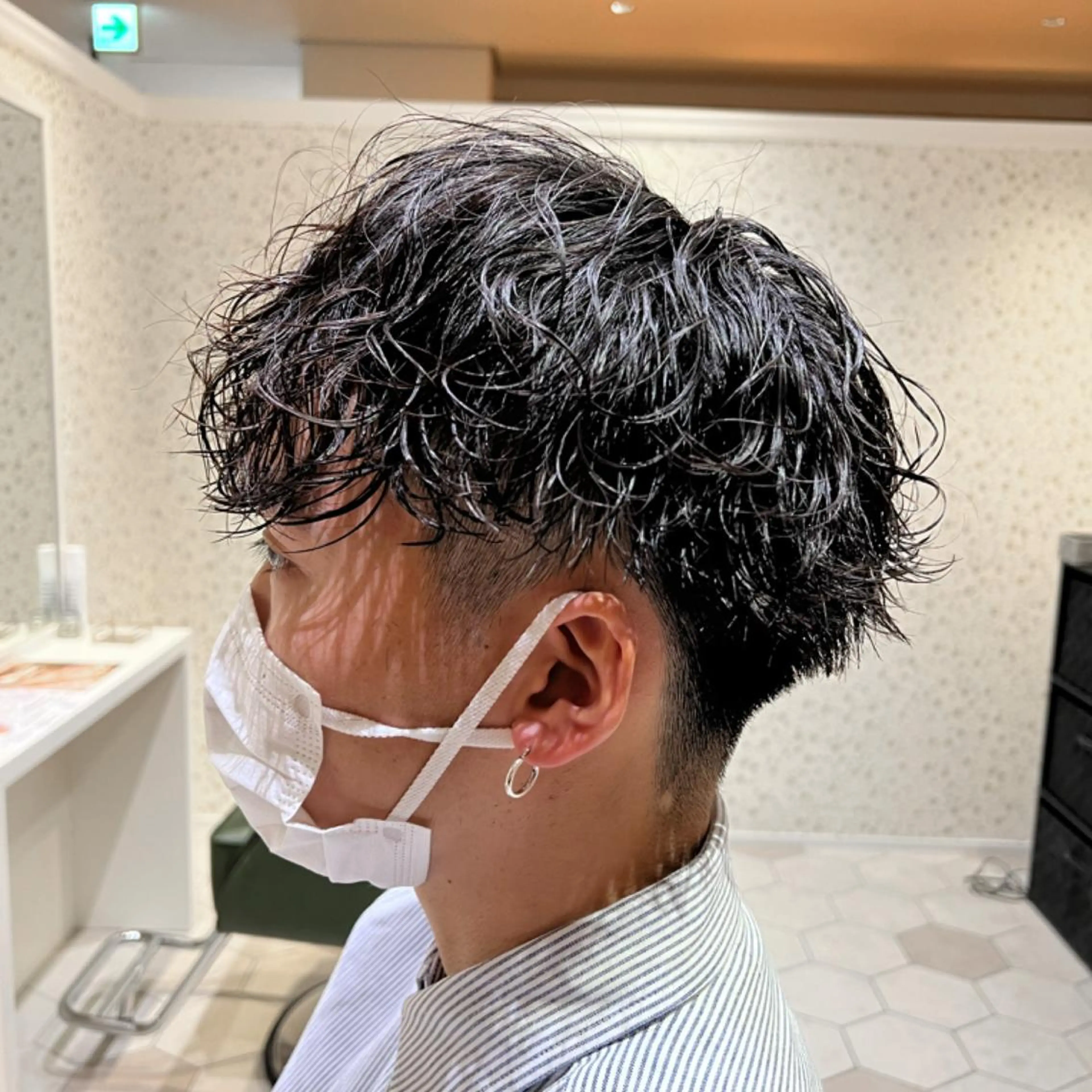 パーマ メンズ 桑原 希吏のヘアスタイル