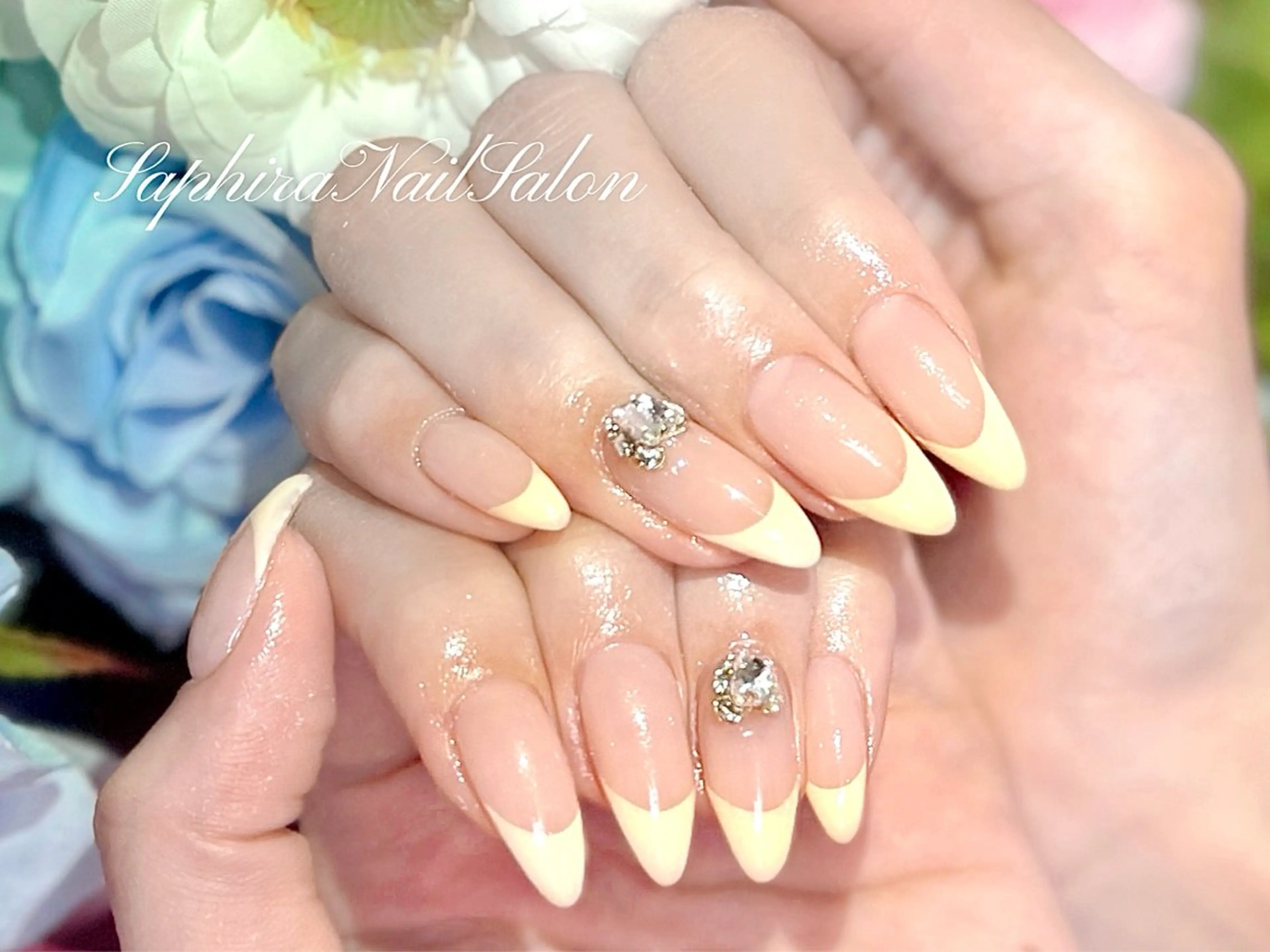 カラー ハンドネイル Saphiraネイル サロン錦糸町のネイルデザイン