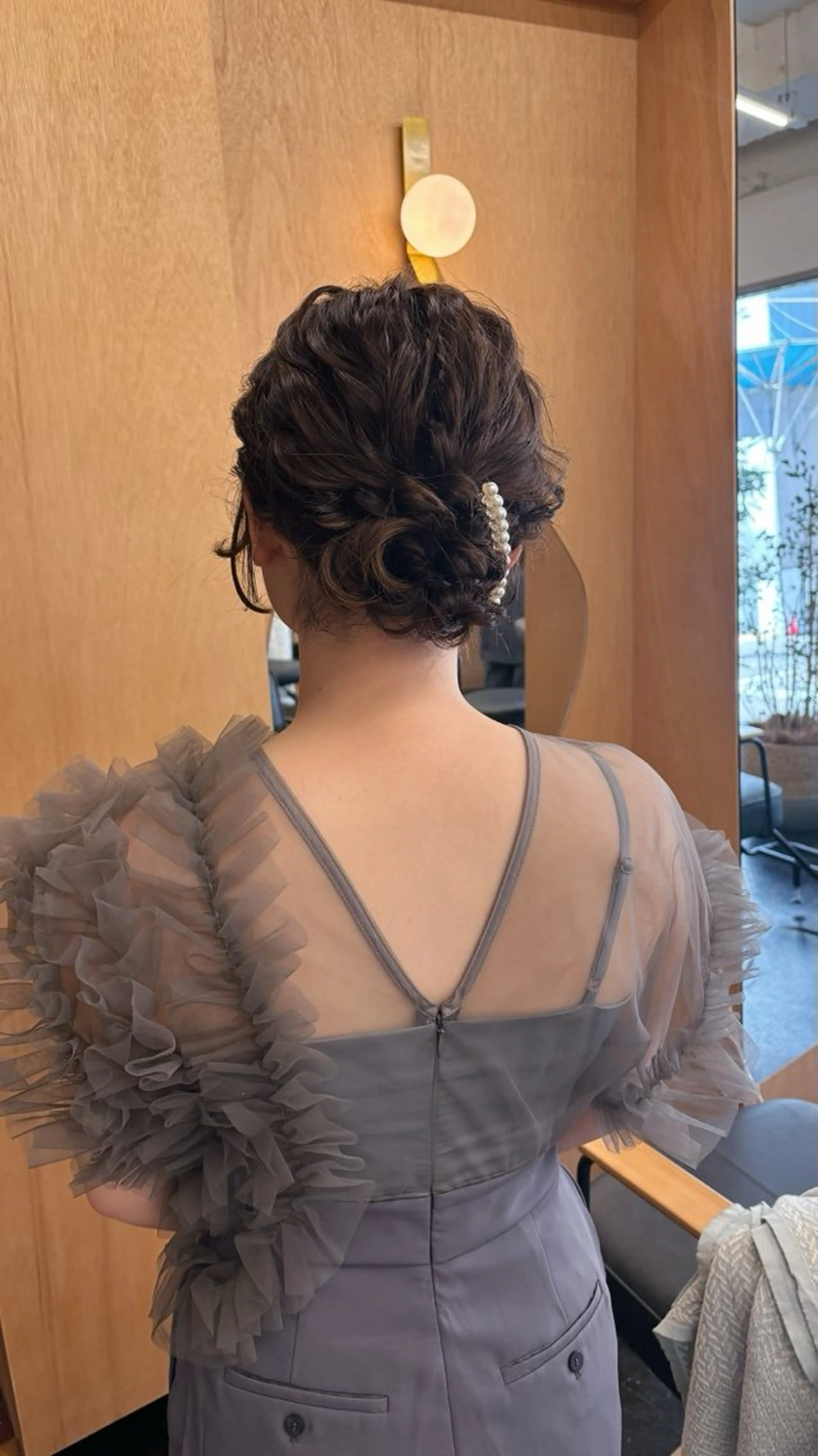 ミディアム ヘアアレンジ 結婚式・ブライダル ヘアセット 西山 紗耶香🪽 透明感カラー/ボブのヘアスタイル