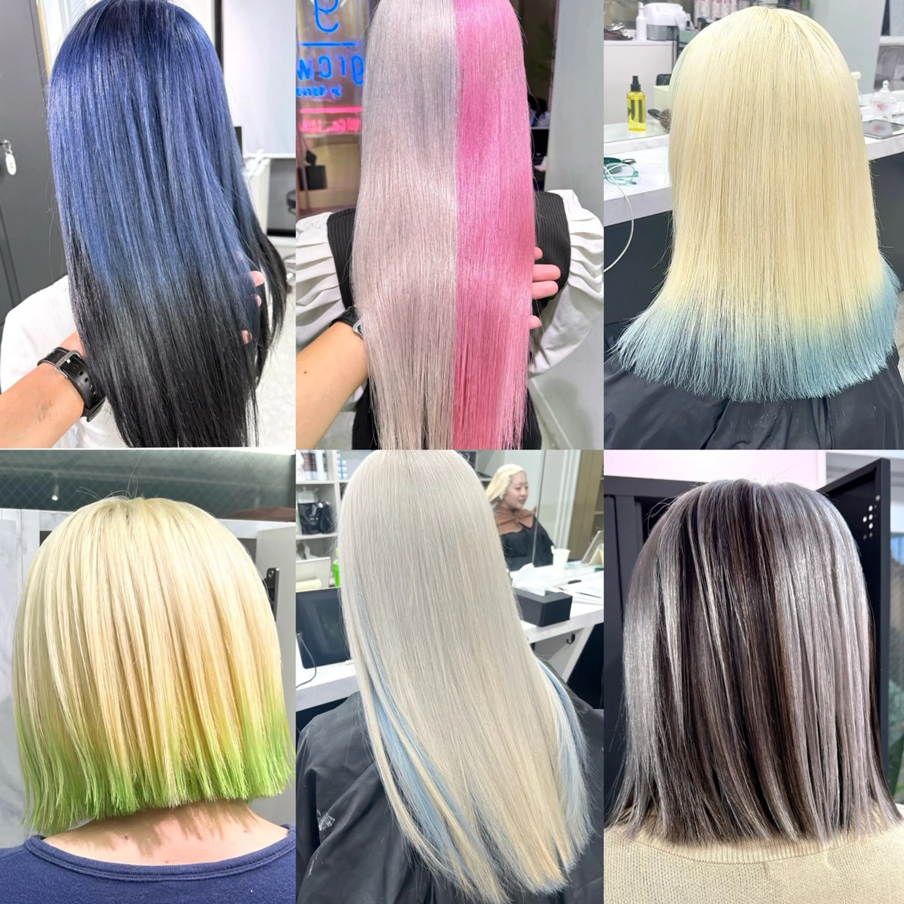 カラー ヘアカラー 渋谷🎨ハイトーン× エクステ🎨レンのヘアスタイル