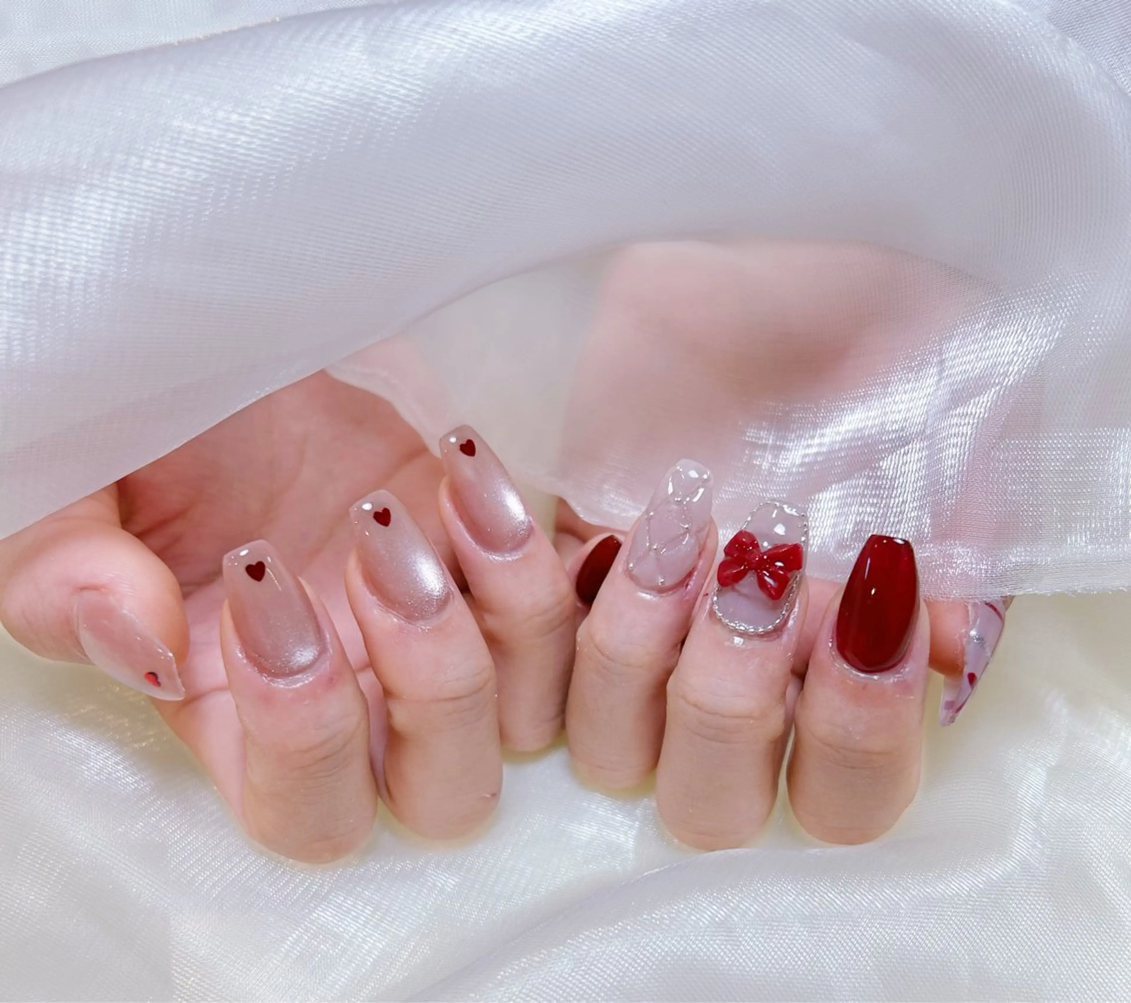 ネイル アートネイル チークネイル 長さ出し フットネイル フレンチネイル ハンドネイル RiRi YK ネイルのネイルデザイン