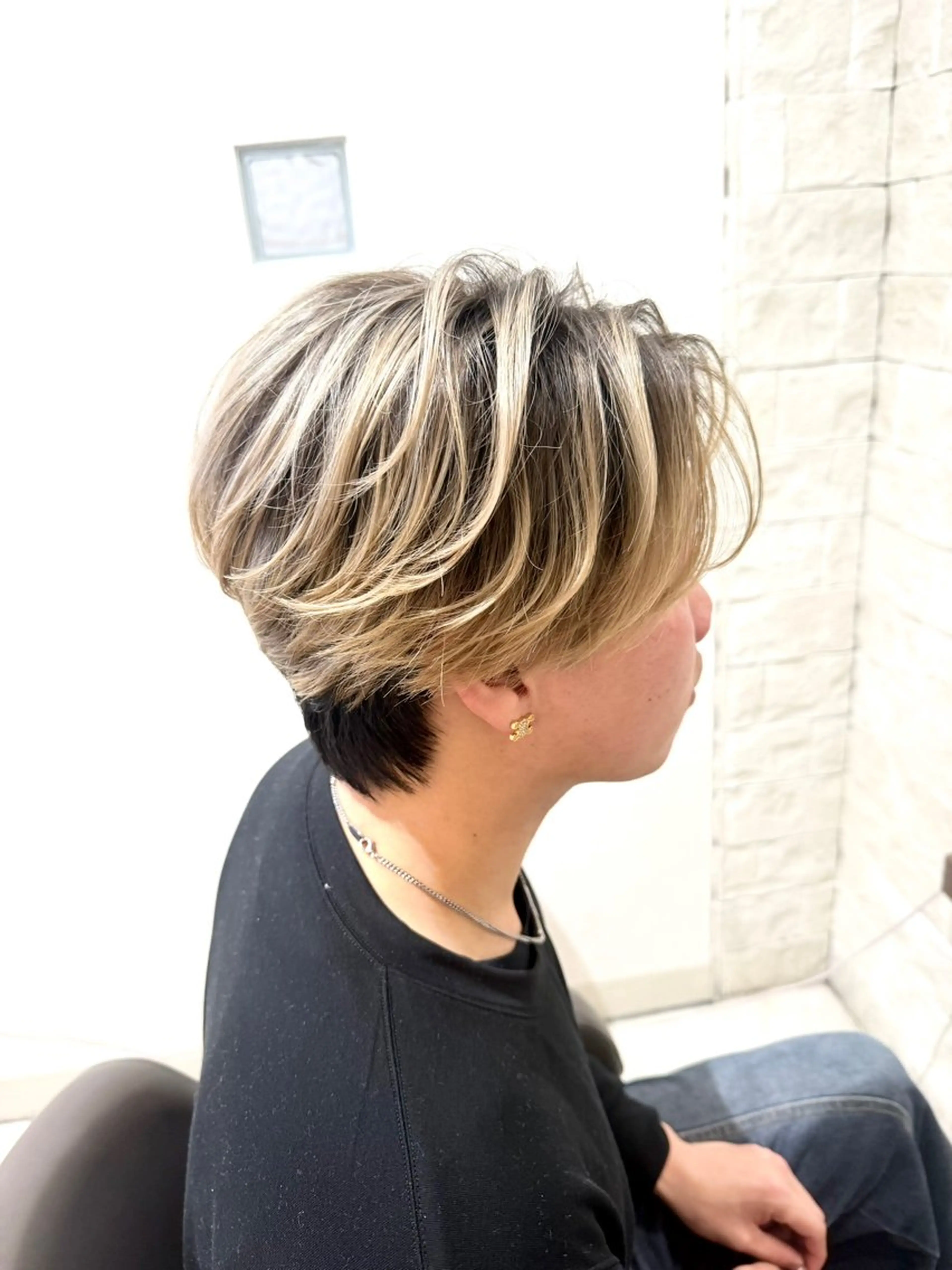 メンズバレイヤージュ+カットの写真