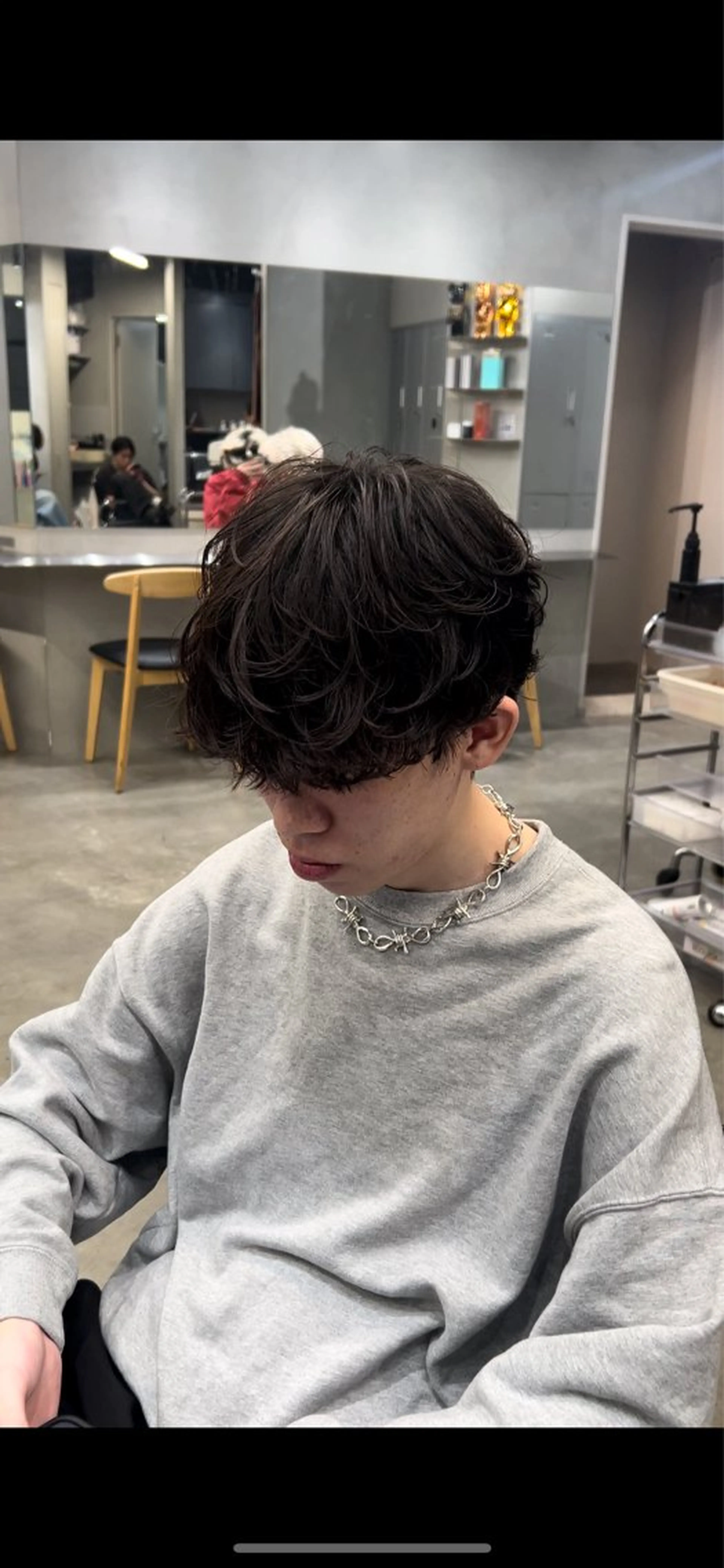 パーマ メンズ 藤平海音/fifth PARKのヘアスタイル