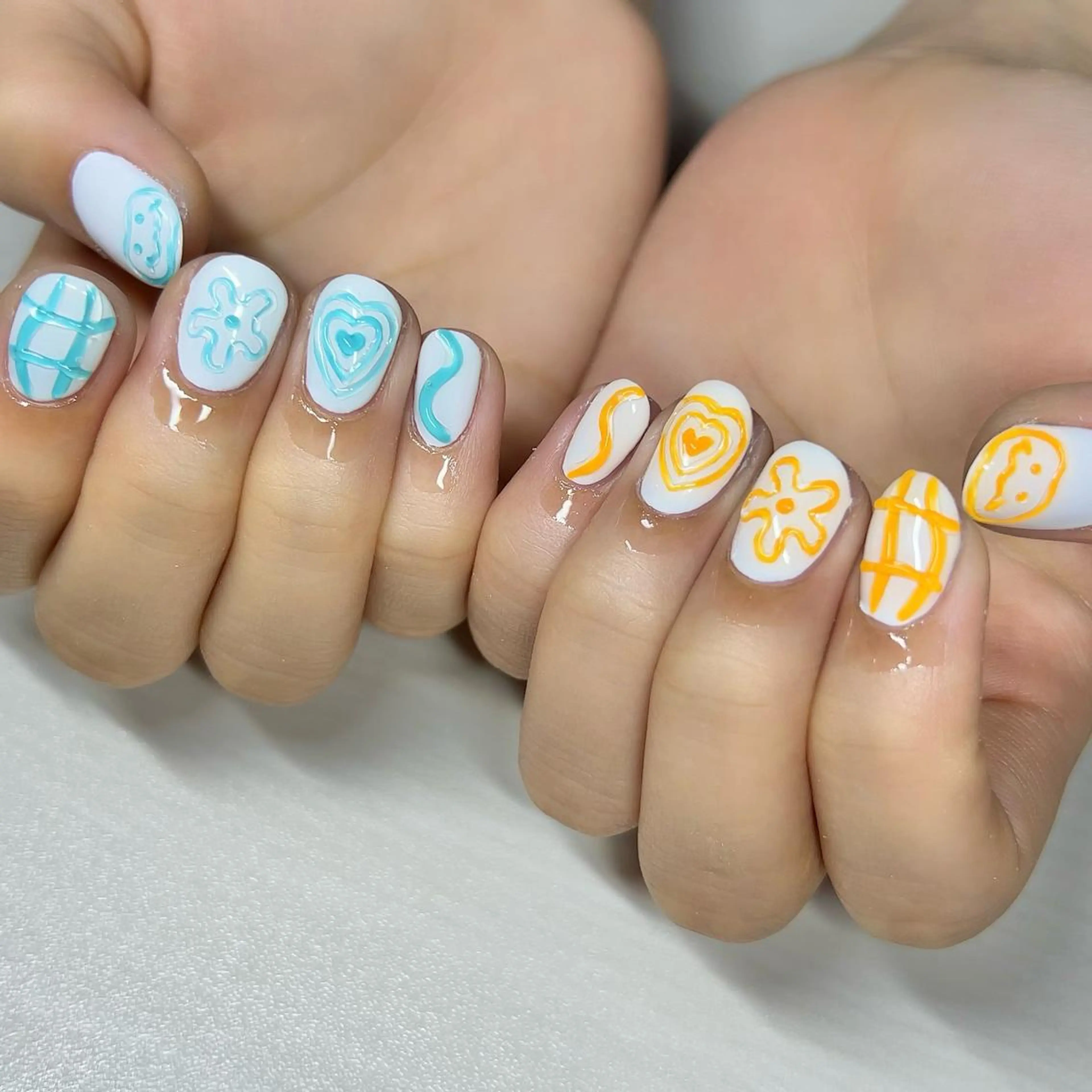 ネイル アートネイル ハンドネイル 【Yappy🌈】 💖P-tanaのネイルデザイン