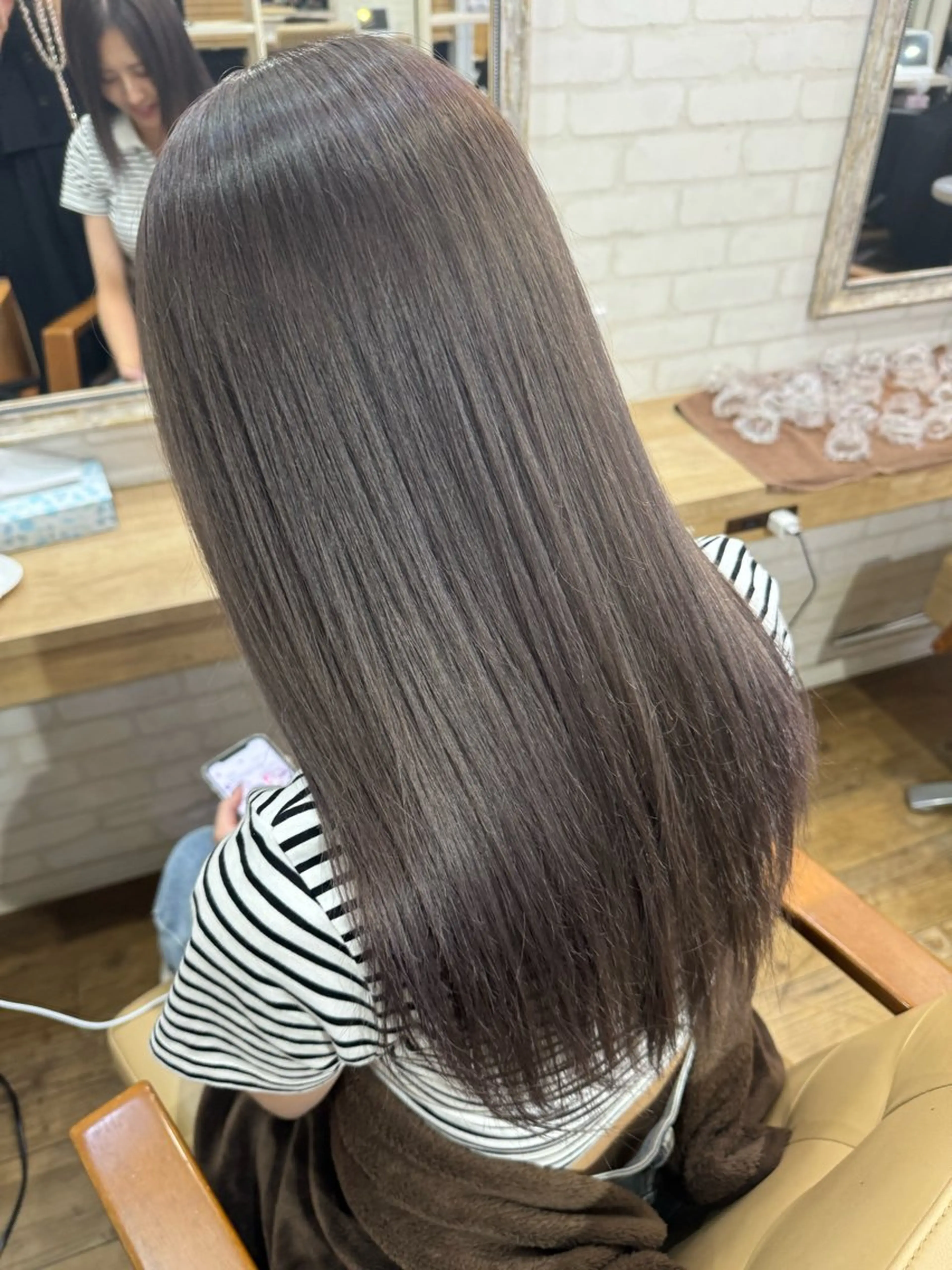 ロング カラー アッシュ アッシュグレー Lapis 新宿店所属・RAMU 🎀のヘアスタイル