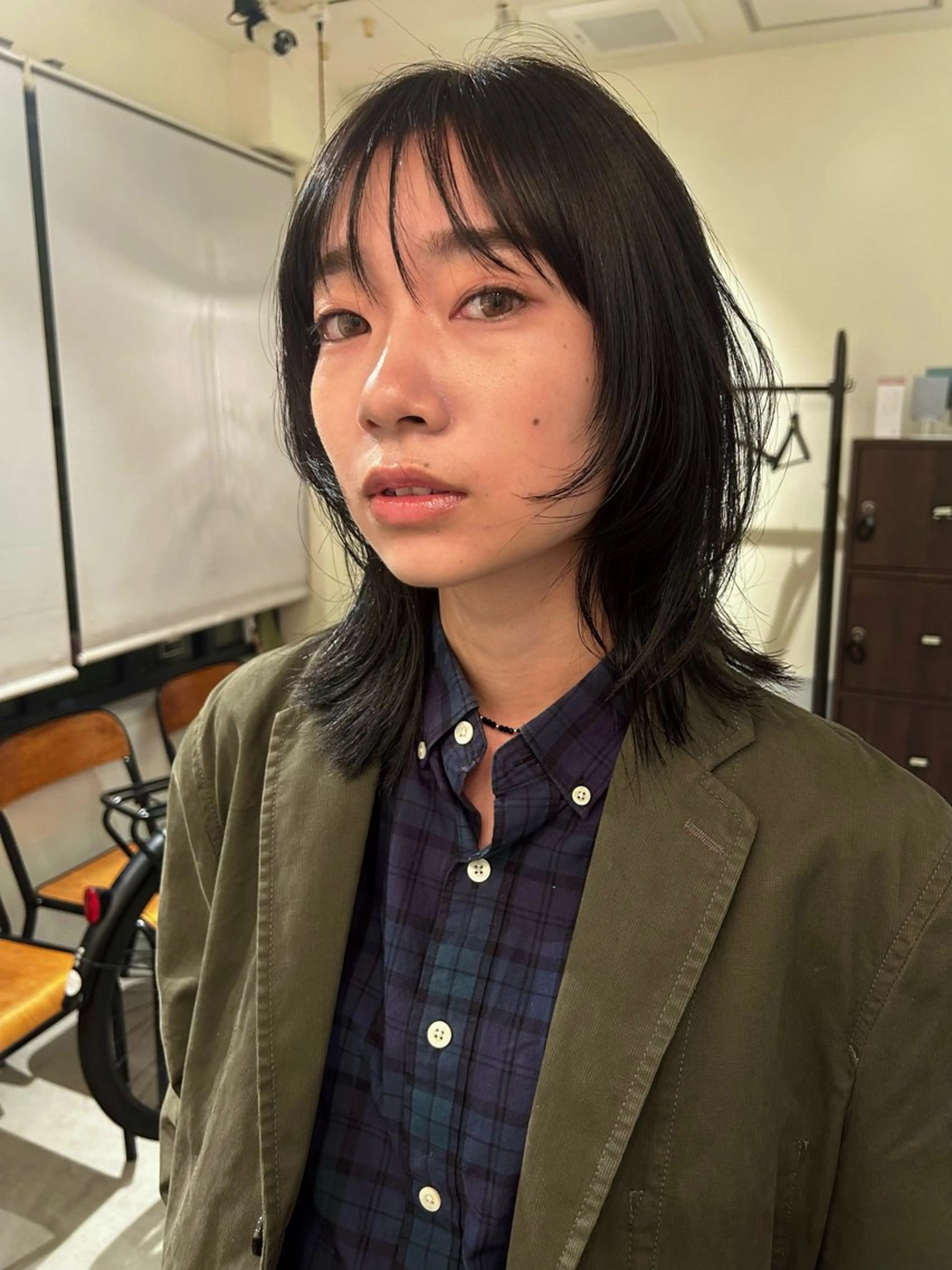 ミディアム ミディアムレイヤー レイヤーカット kaguyahime doui所属・透明感カラー/ミヤタ ヒビキのヘアスタイル