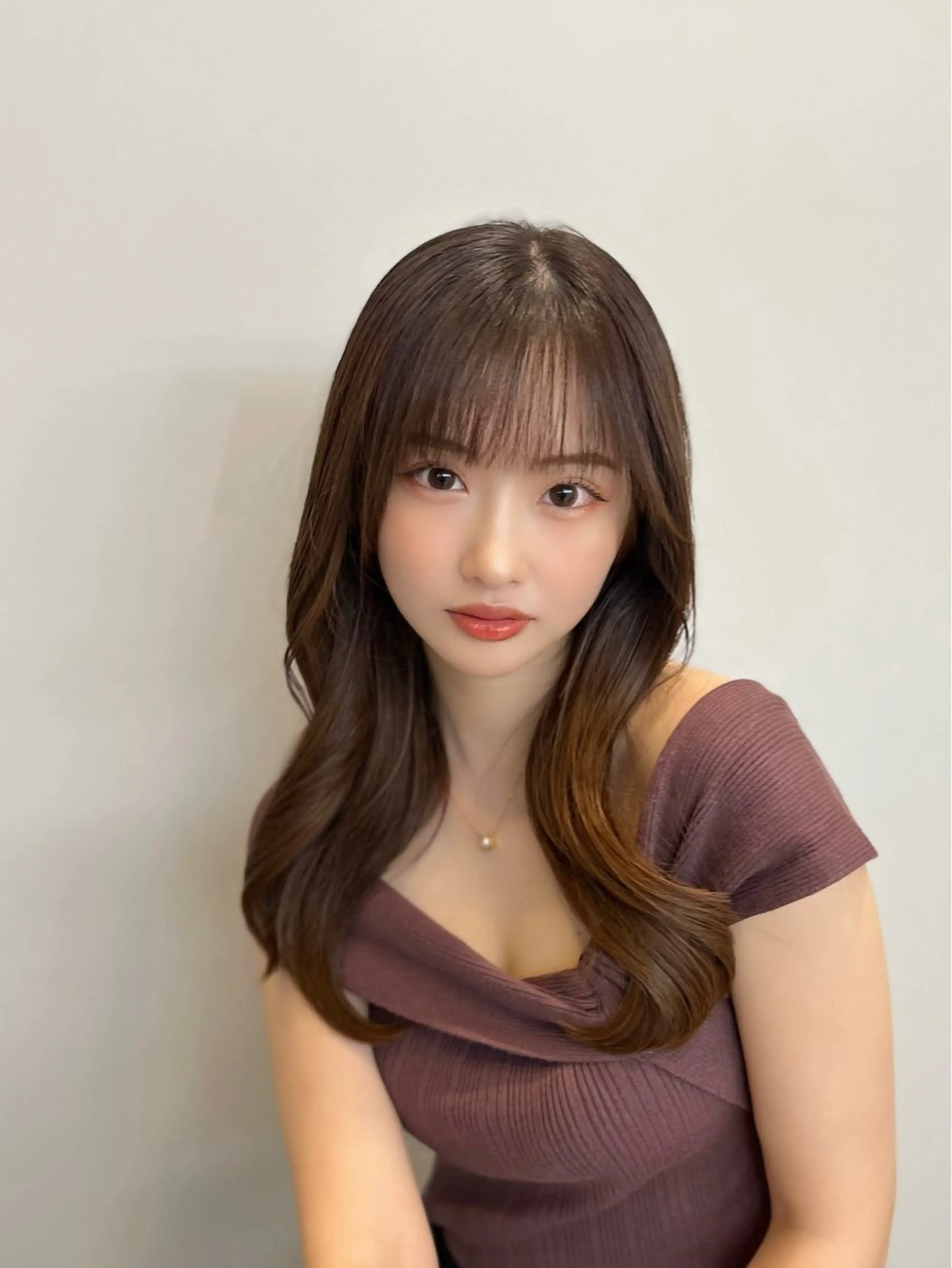 ロング カラー グレージュ レイヤーカット カット ヘアカラー トリートメント レイヤー/髪質改善 DAISUKEのヘアスタイル