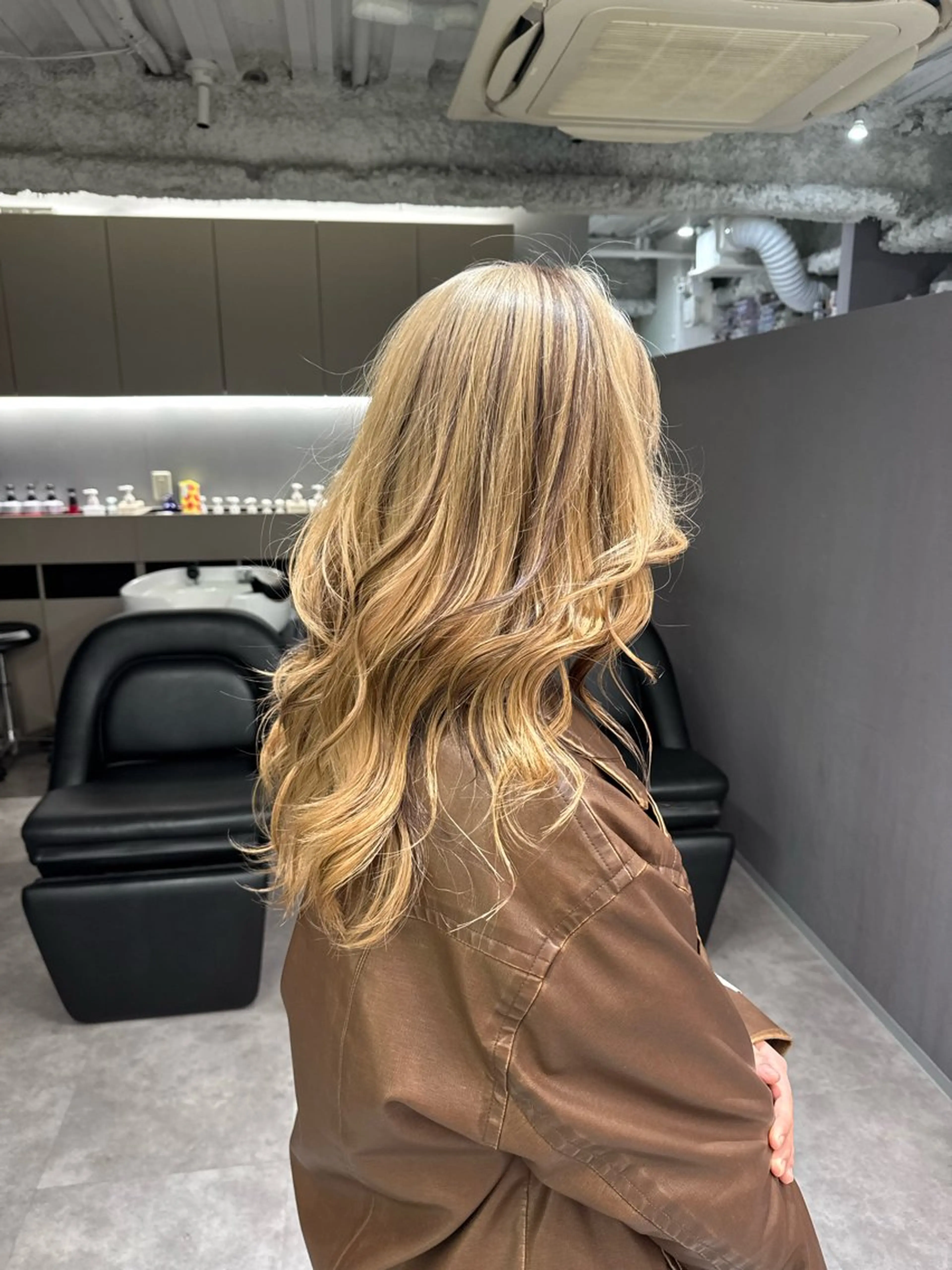 ロング カラー ヘアカラー ハイトーン/名古屋 Hinakiのヘアスタイル