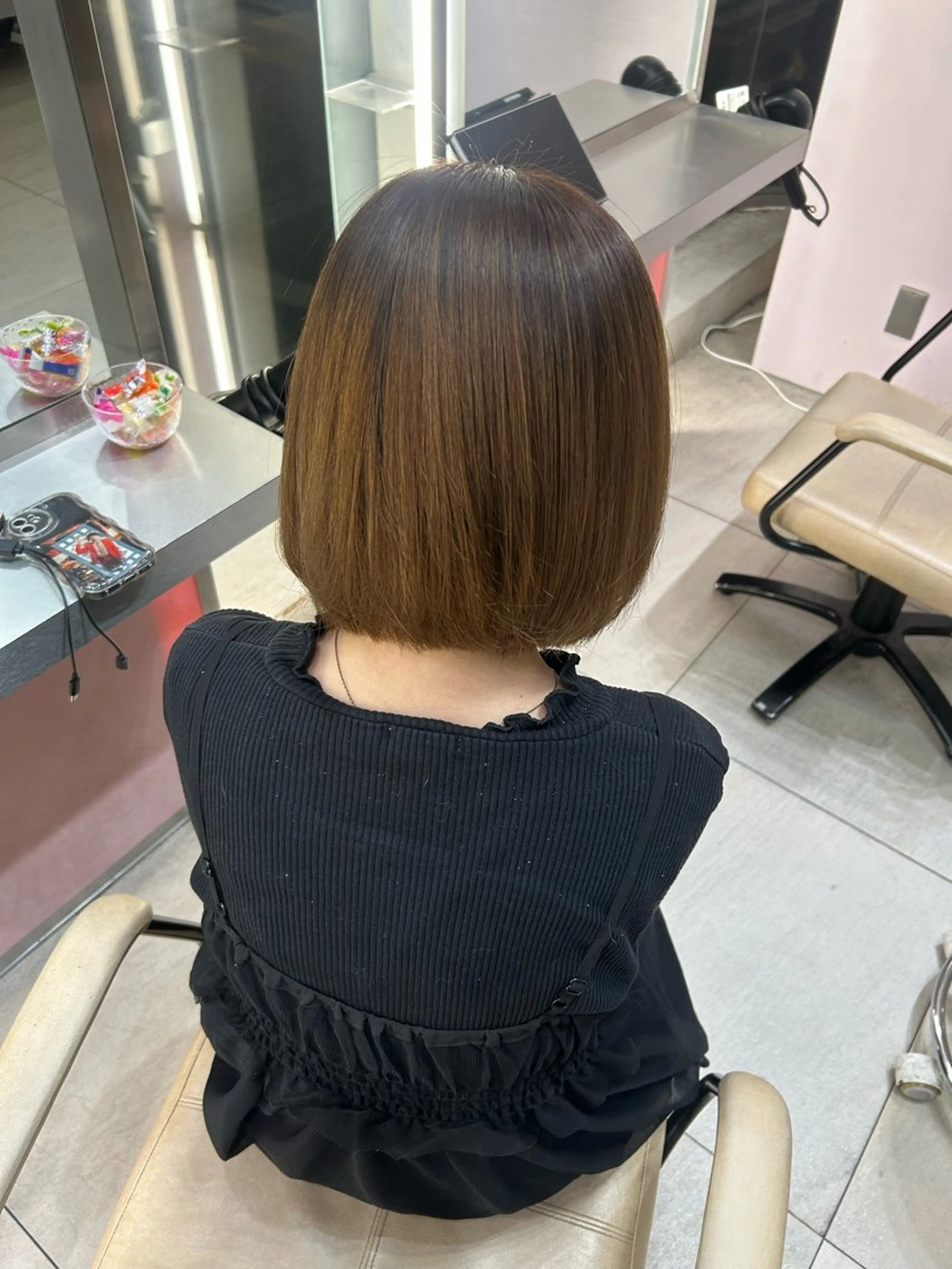 ミディアム パーマ 縮毛矯正 ストレートパーマ 縮毛矯正 トリートメント 池袋/髪質改善 💙KOKIのヘアスタイル