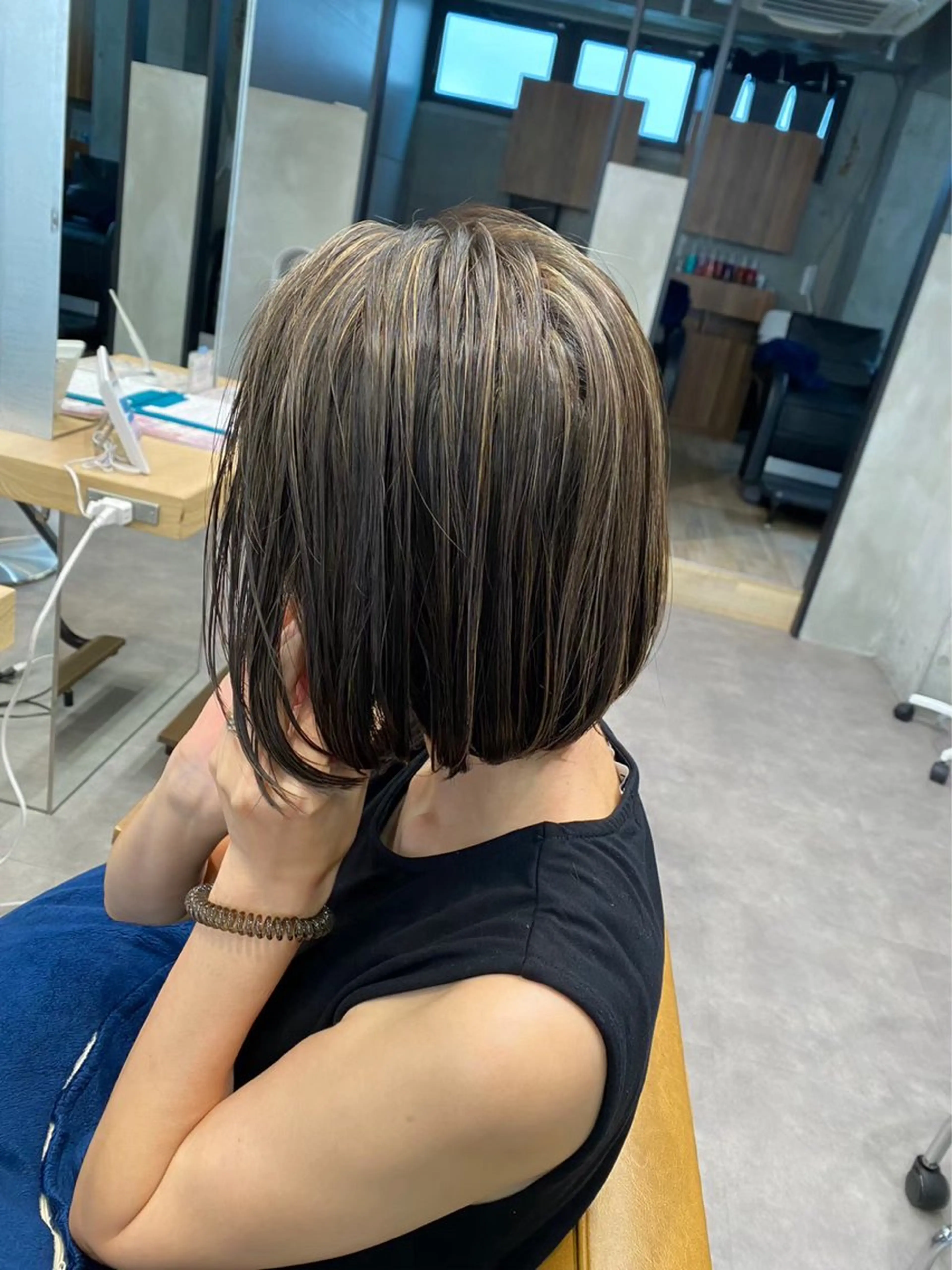 ショート ヘアカラー 透明感/艶カラー/ ゆな🫧のヘアスタイル