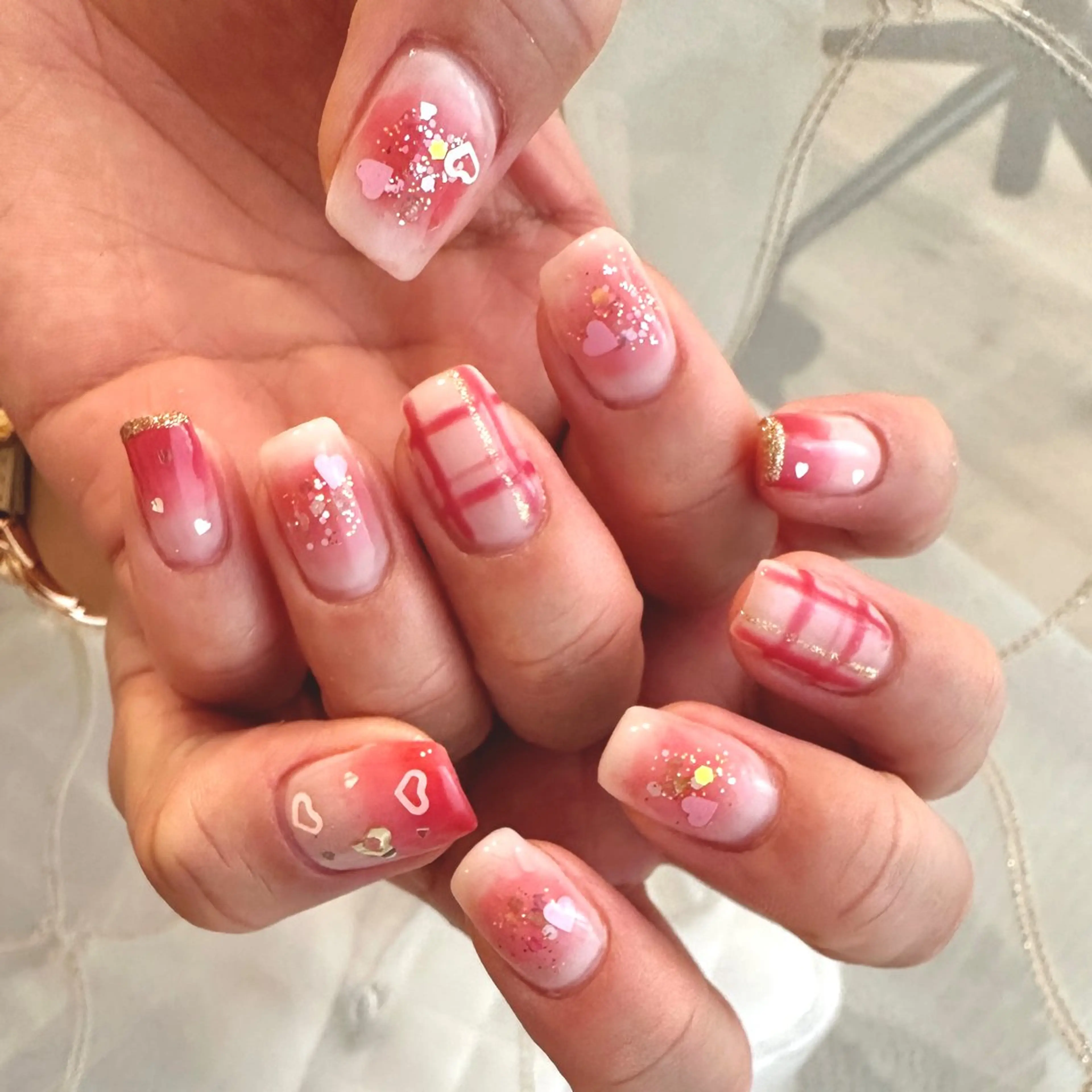 ネイル キラキラネイル 持ち込み YURI ◡̈ nagoyaのネイルデザイン