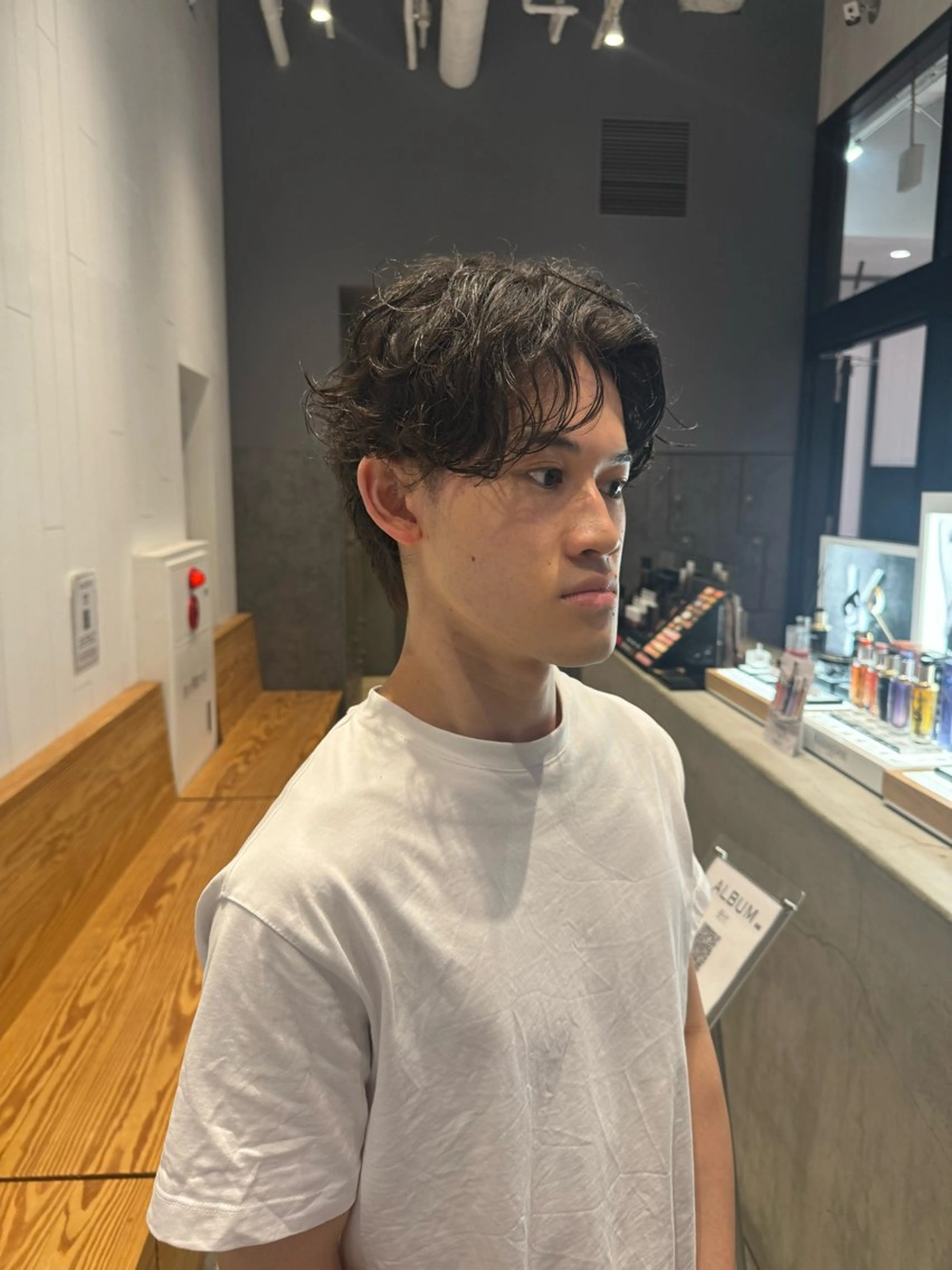 【朝のセットを楽に！】メンズカット＋パーマの写真