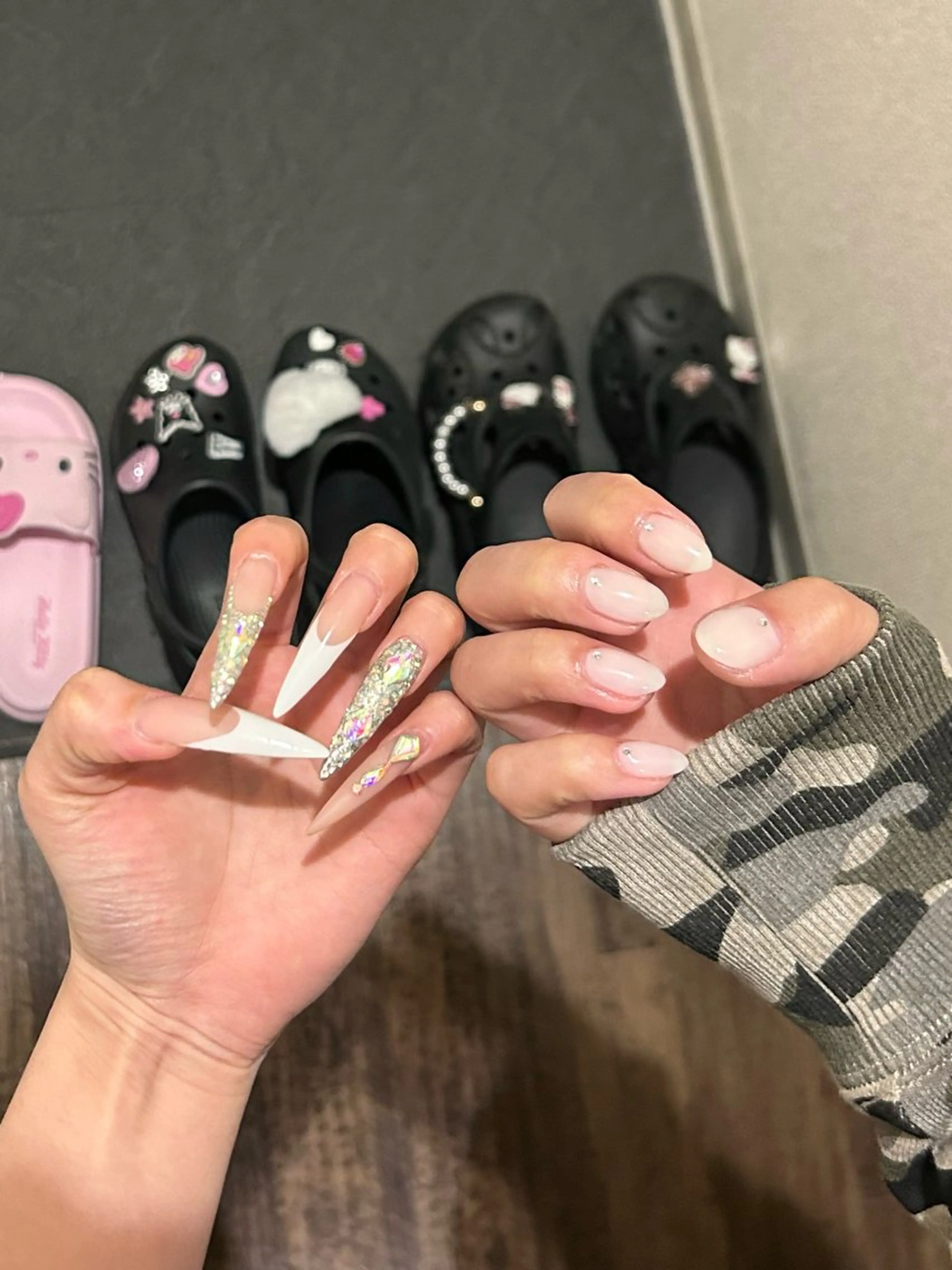 ネイル おそろいネイル ハンドネイル IROHA NAIL 愛音のネイルデザイン