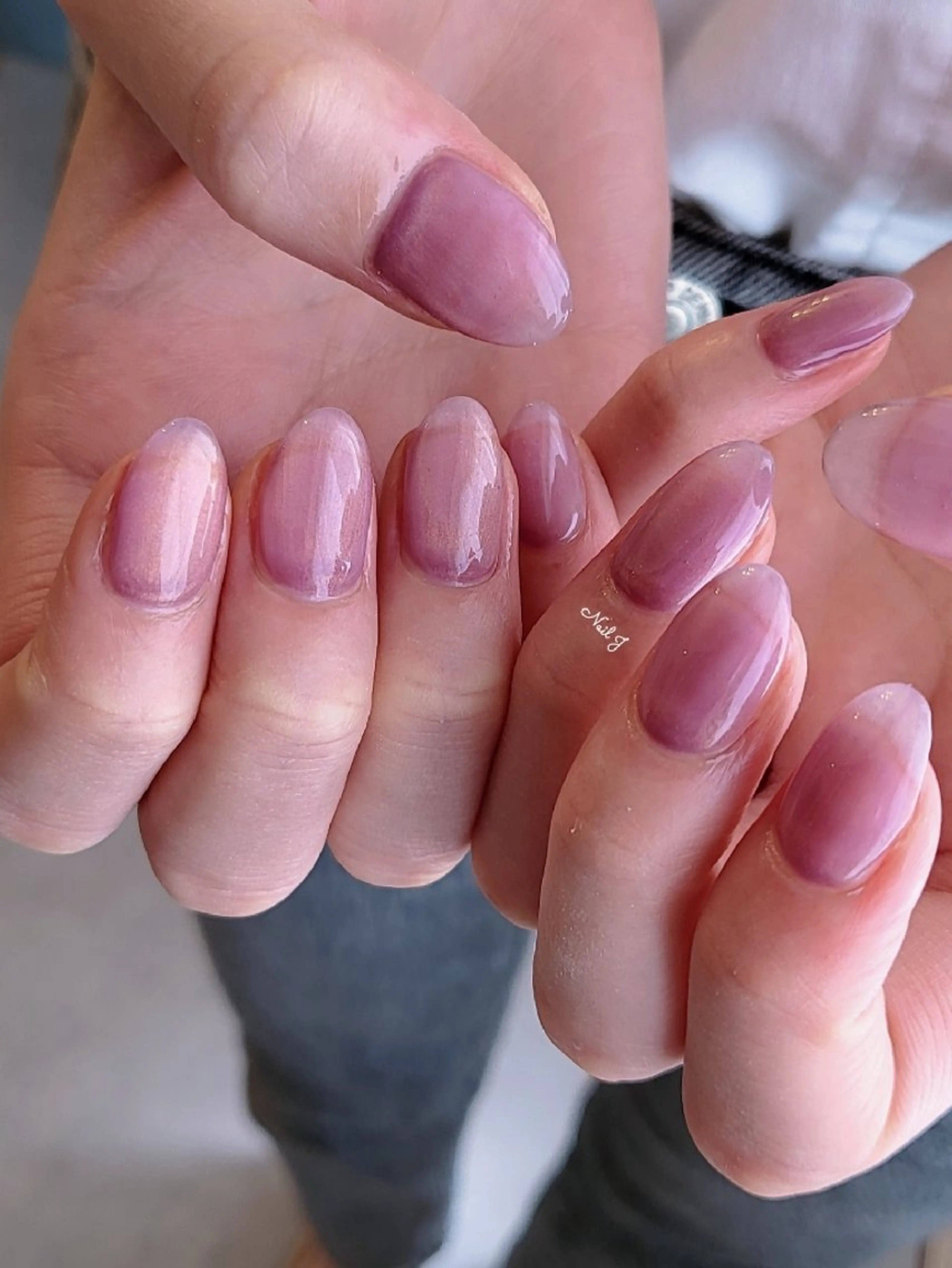 ネイル マグネットネイル マグネットワンカラー ワンカラーネイル ハンドネイル Nail Jのネイルデザイン