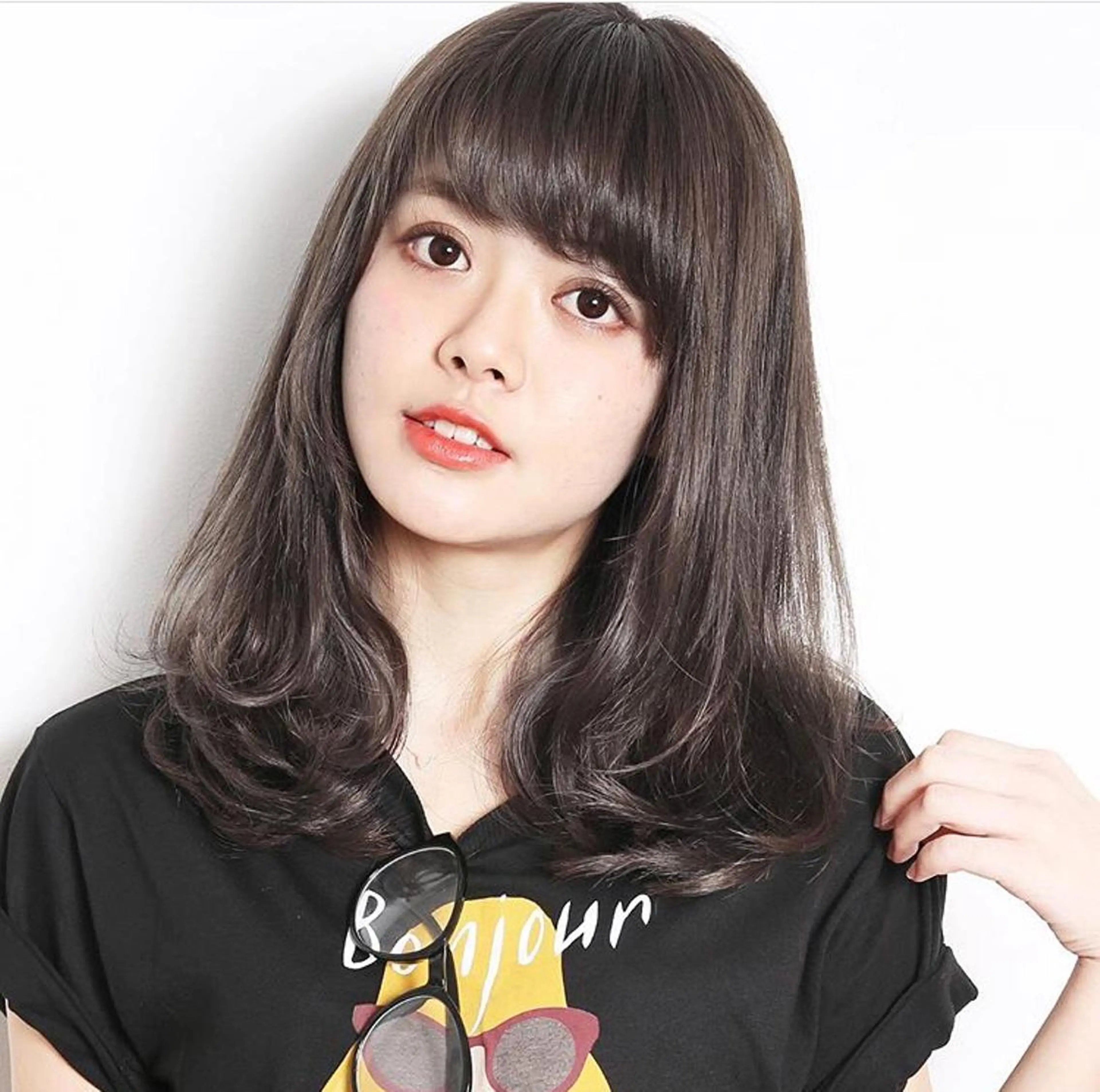 セミロング 中山 丈也のヘアスタイル